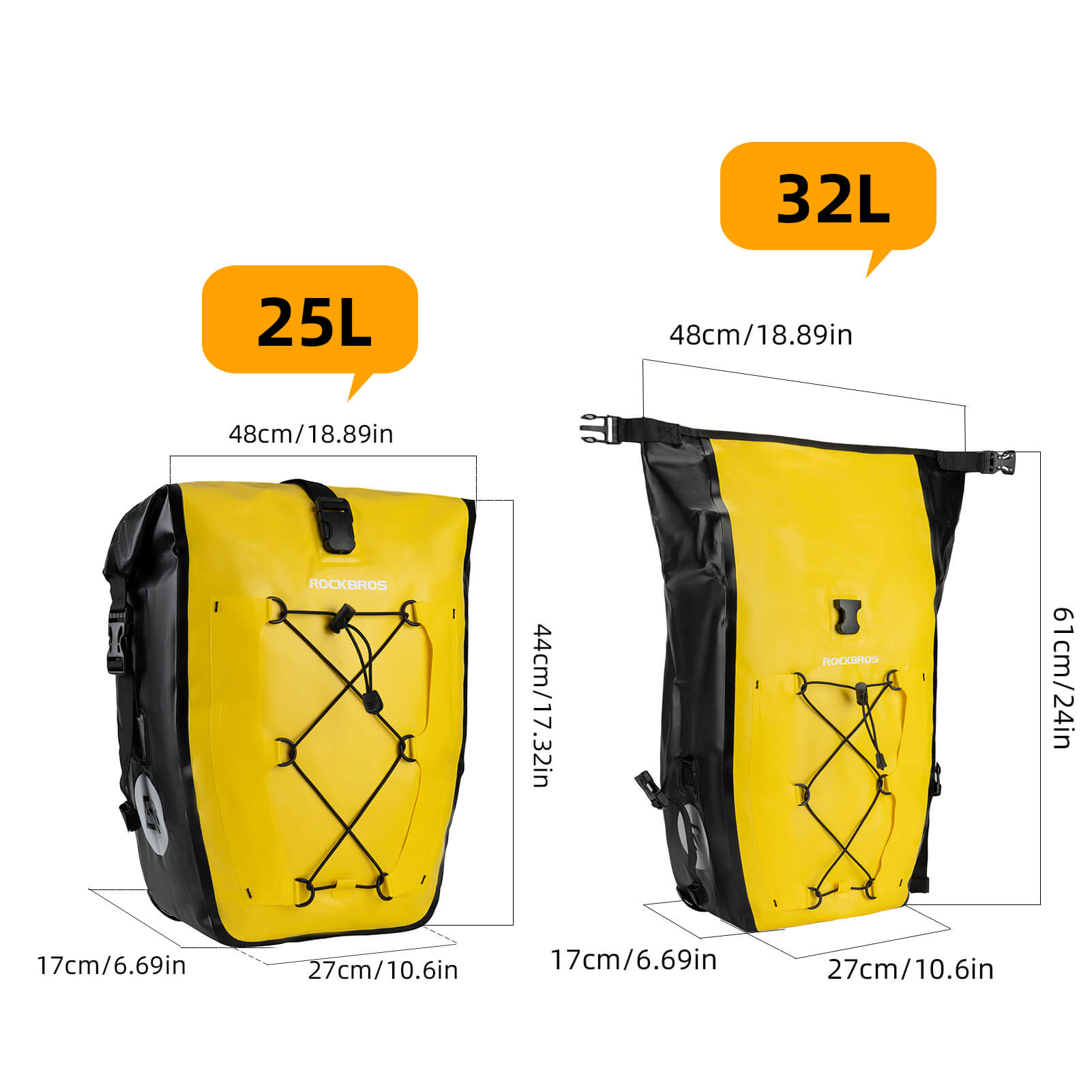 Fully Waterproof Bike Pannier Large Capacity - OVERLANDERS Outfitter