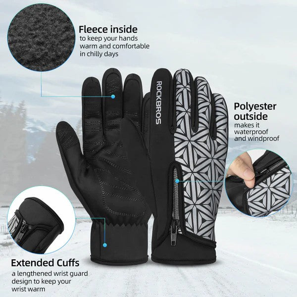 Fleece Full Finger Cycling Gloves - OVERLANDERS Outfitter