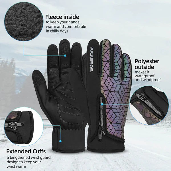 Fleece Full Finger Cycling Gloves - OVERLANDERS Outfitter