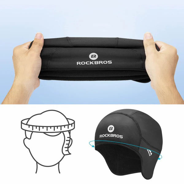 Cycling Skull Cap Helmet Liner with Thermal Fleece - OVERLANDERS Outfitter