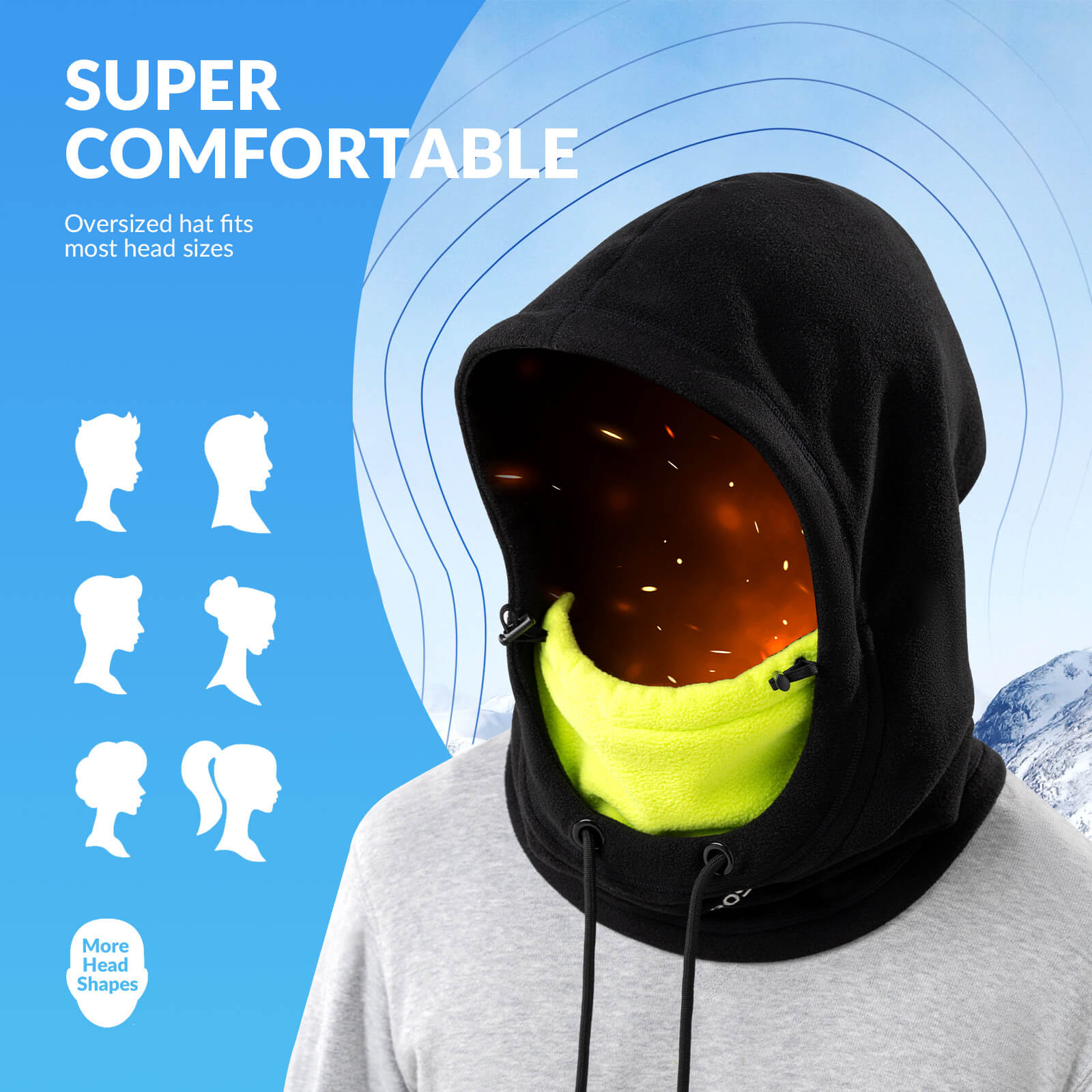 Winter Fleece Balaclava Ski Mask - OVERLANDERS Outfitter