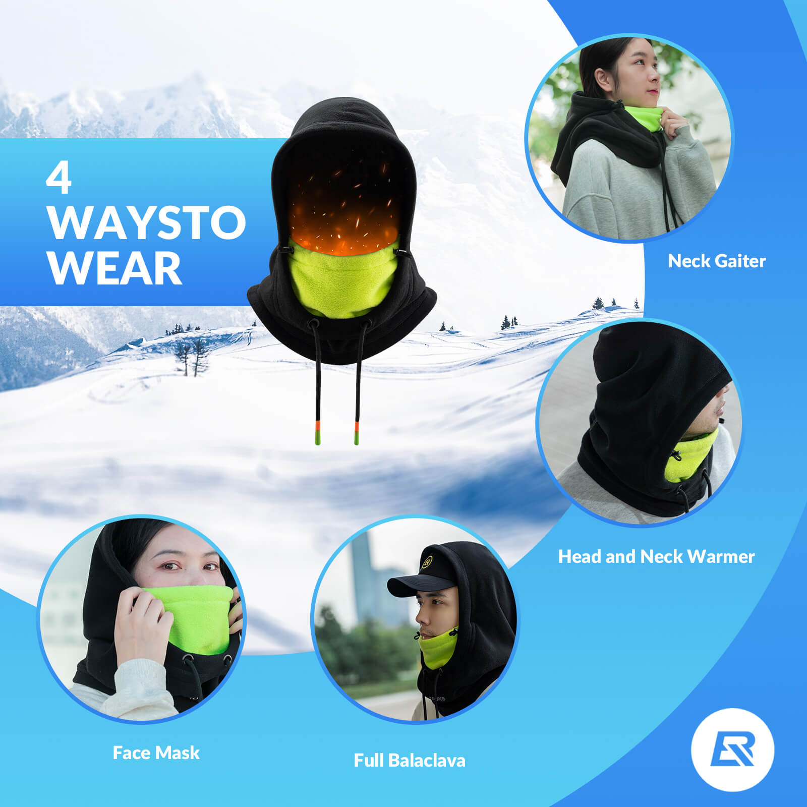 Winter Fleece Balaclava Ski Mask - OVERLANDERS Outfitter