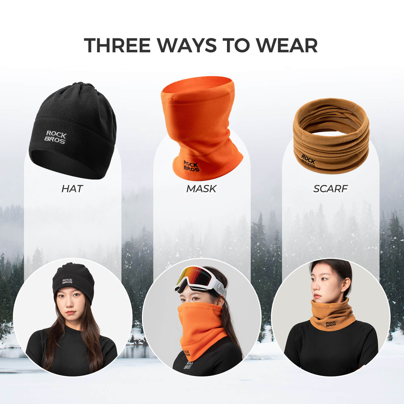 Winter Fleece Neck Warmer & Ski Mask - OVERLANDERS Outfitter