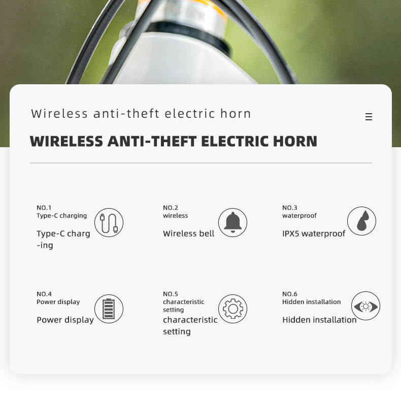 Wireless Bike Horn & Anti-Theft Alarm - OVERLANDERS Outfitter