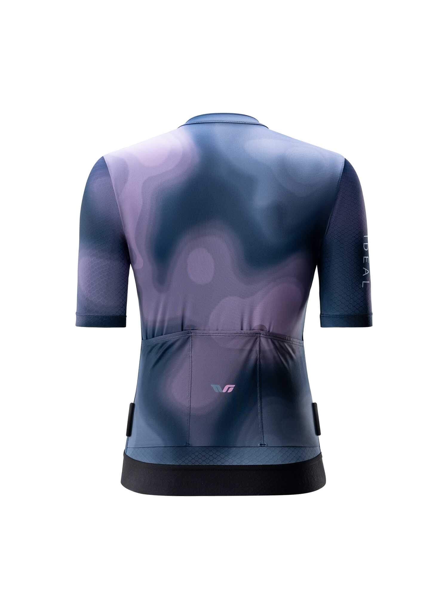 Women's TVI Short-Sleeve Cycling Jersey Gradient – Blue to Purple Gradient - OVERLANDERS Outfitter