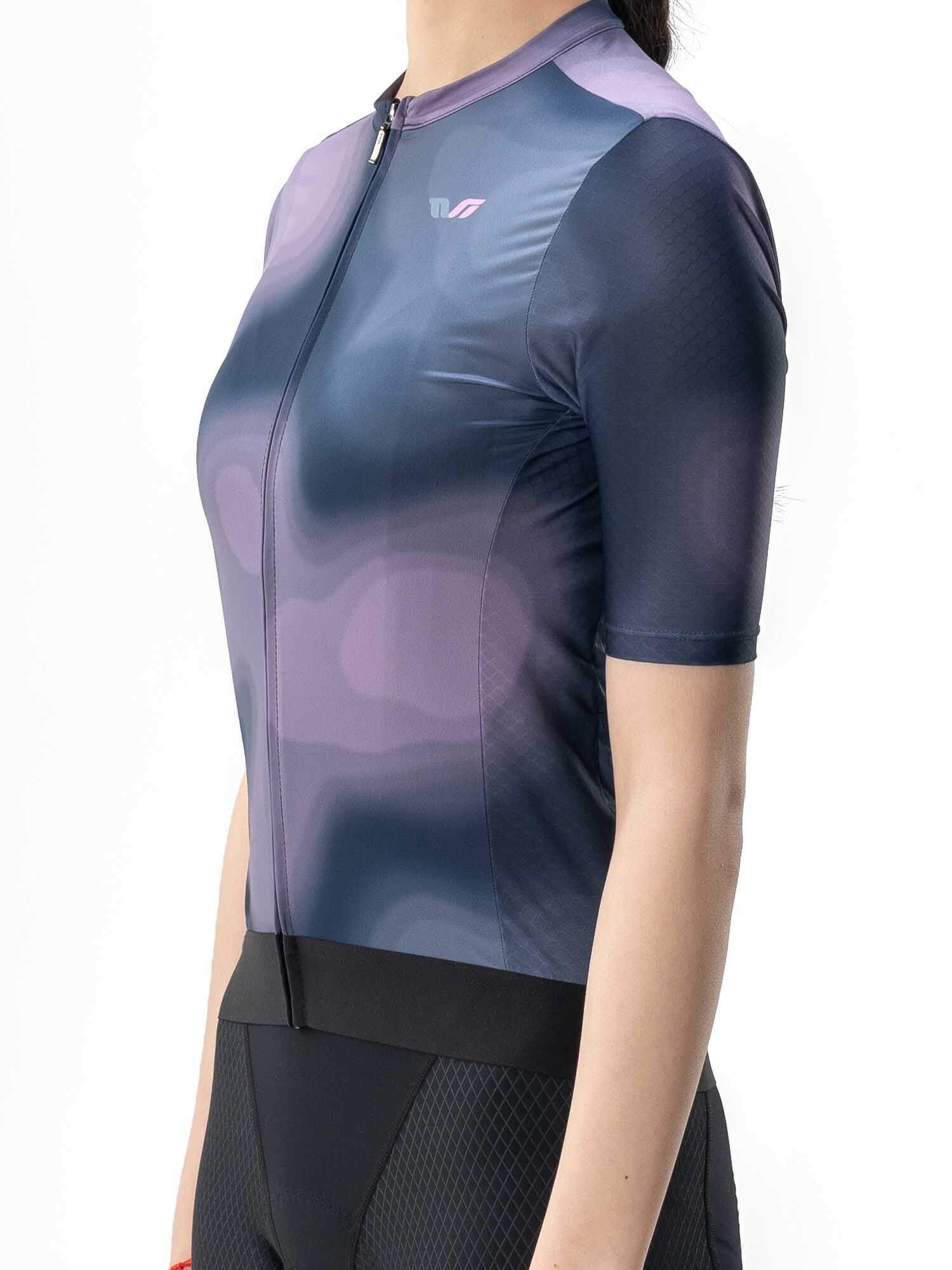 Women's TVI Short-Sleeve Cycling Jersey Gradient – Blue to Purple Gradient - OVERLANDERS Outfitter