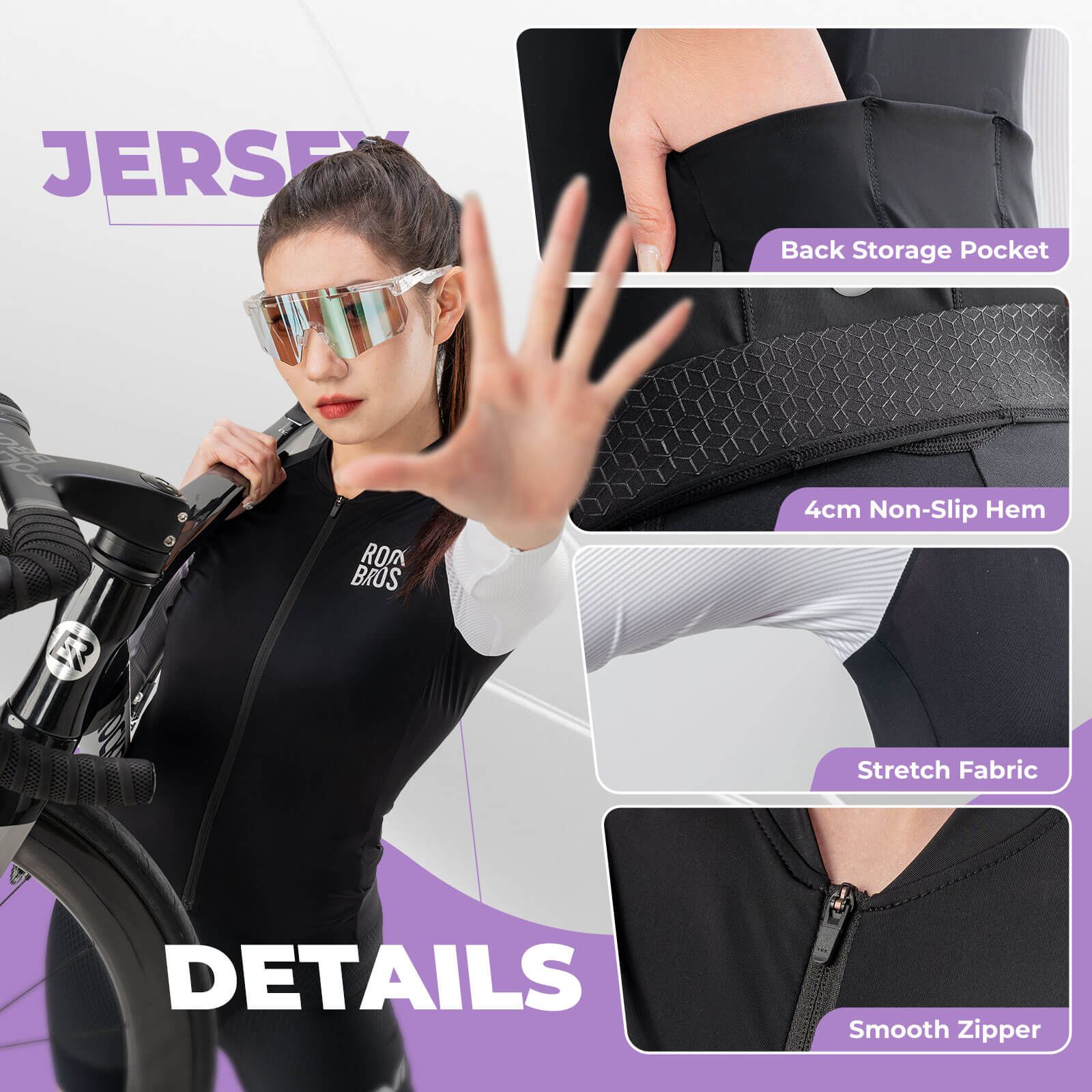 Women's Breathable Long-Sleeve Cycling Jersey - OVERLANDERS Outfitter