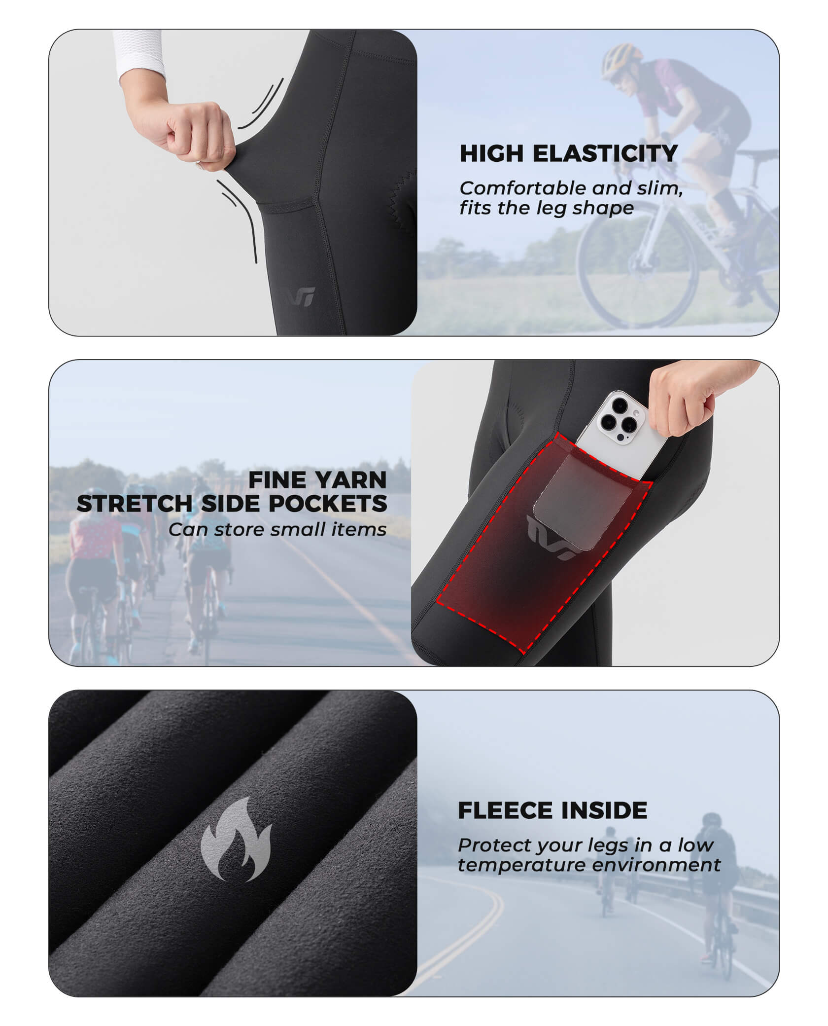 Women's TVI Lightweight Thermal Cycling Tights - OVERLANDERS Outfitter