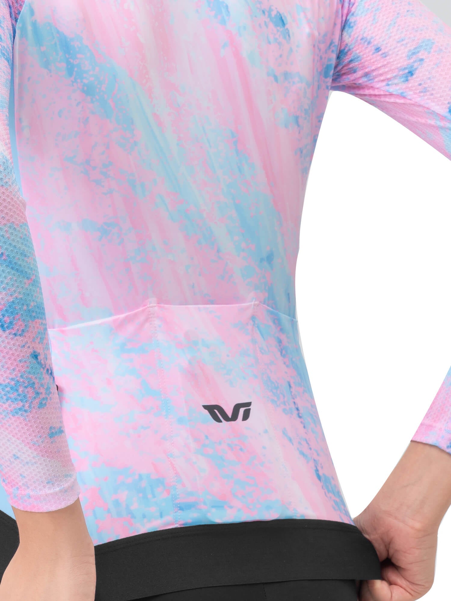 Women's TVI Long-Sleeve Cycling Jersey Sakura Mirage - OVERLANDERS Outfitter