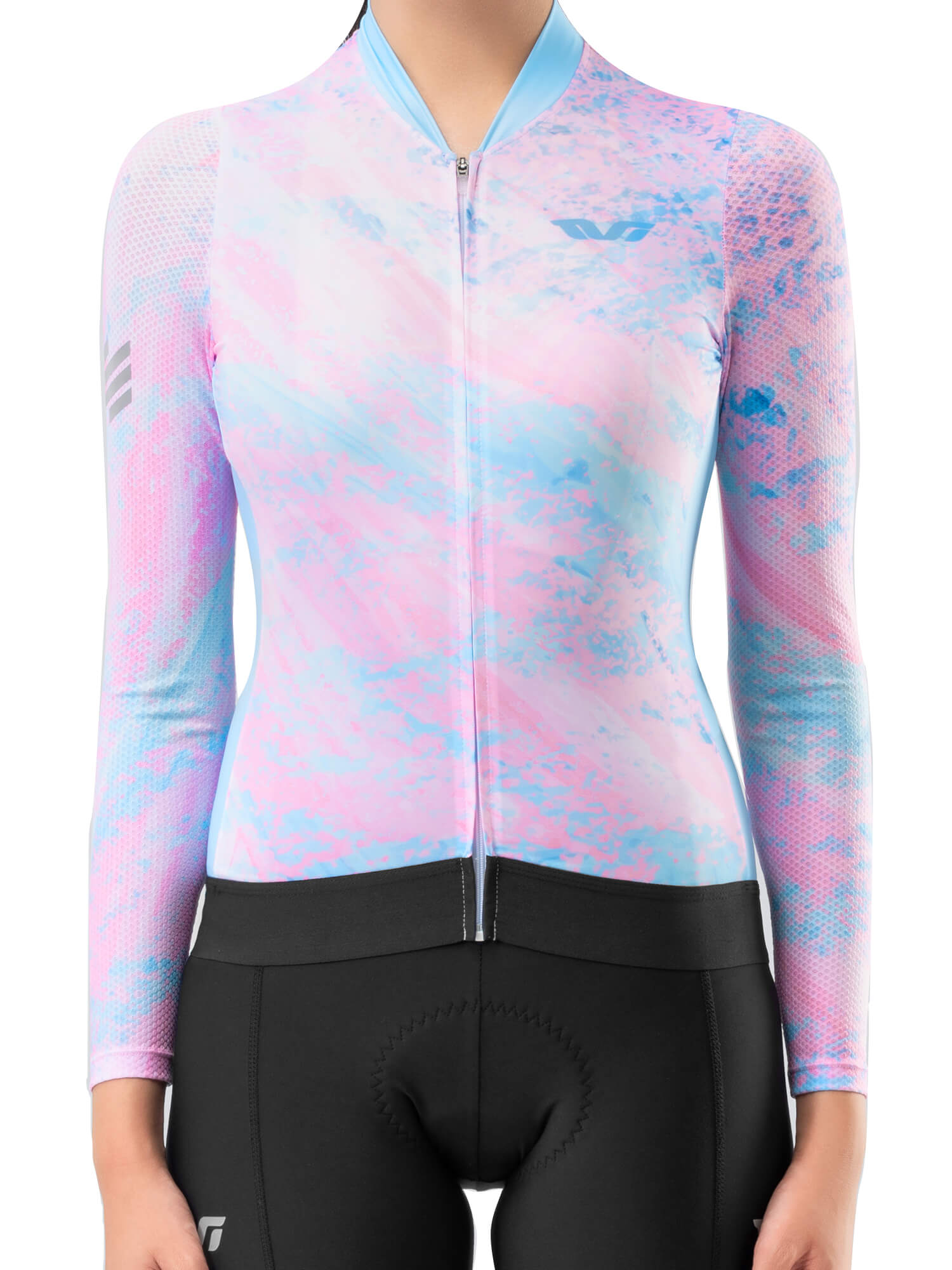 Women's TVI Long-Sleeve Cycling Jersey Sakura Mirage - OVERLANDERS Outfitter