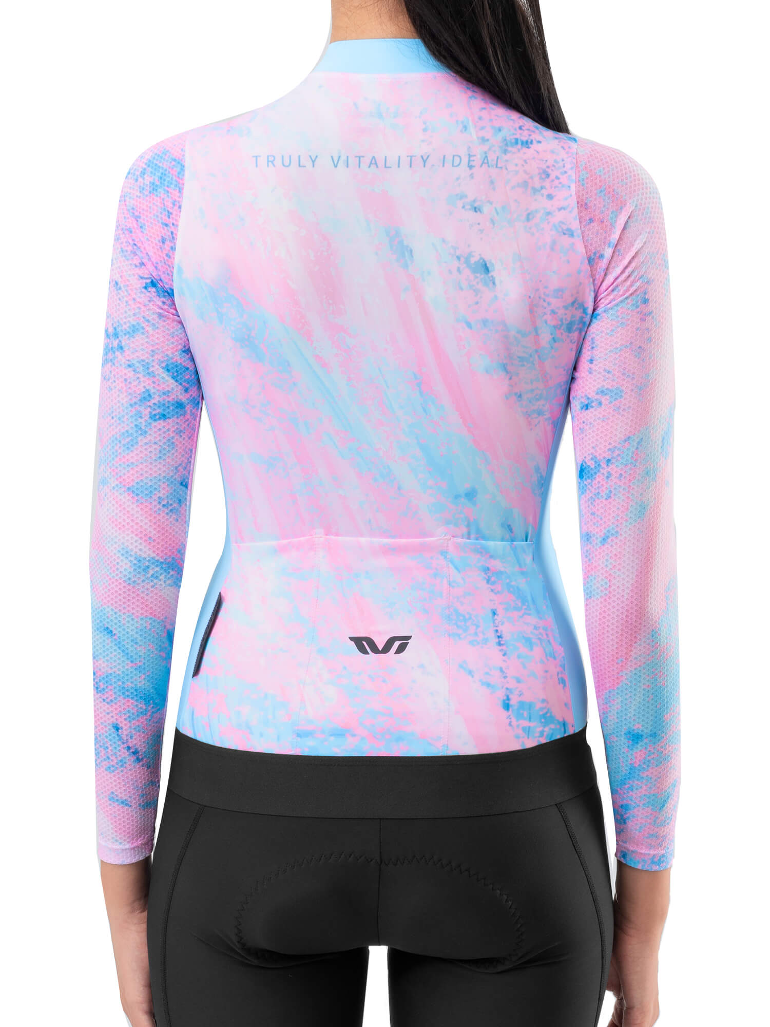 Women's TVI Long-Sleeve Cycling Jersey Sakura Mirage - OVERLANDERS Outfitter