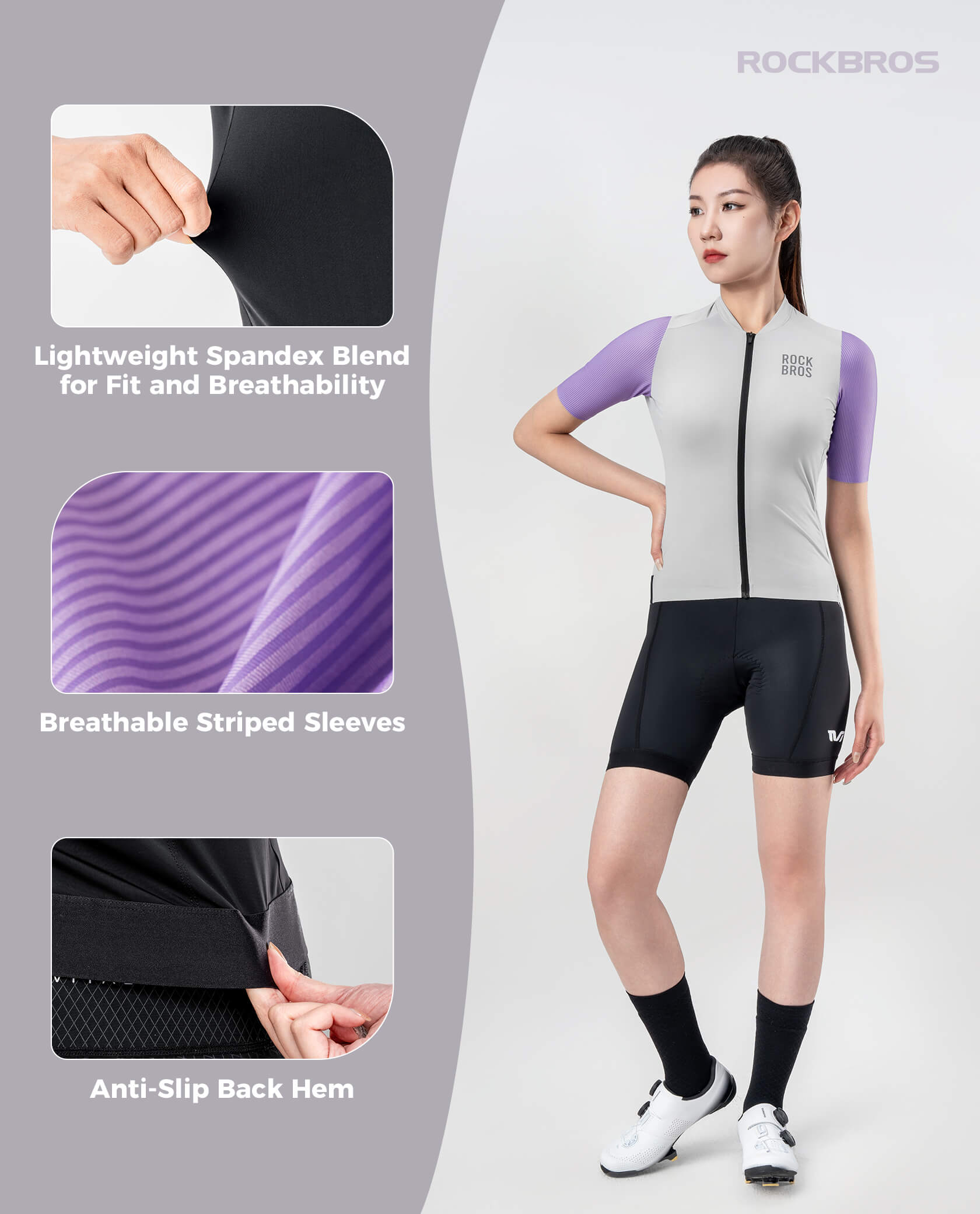 Women's Breathable Short-Sleeve Cycling Jersey - OVERLANDERS Outfitter