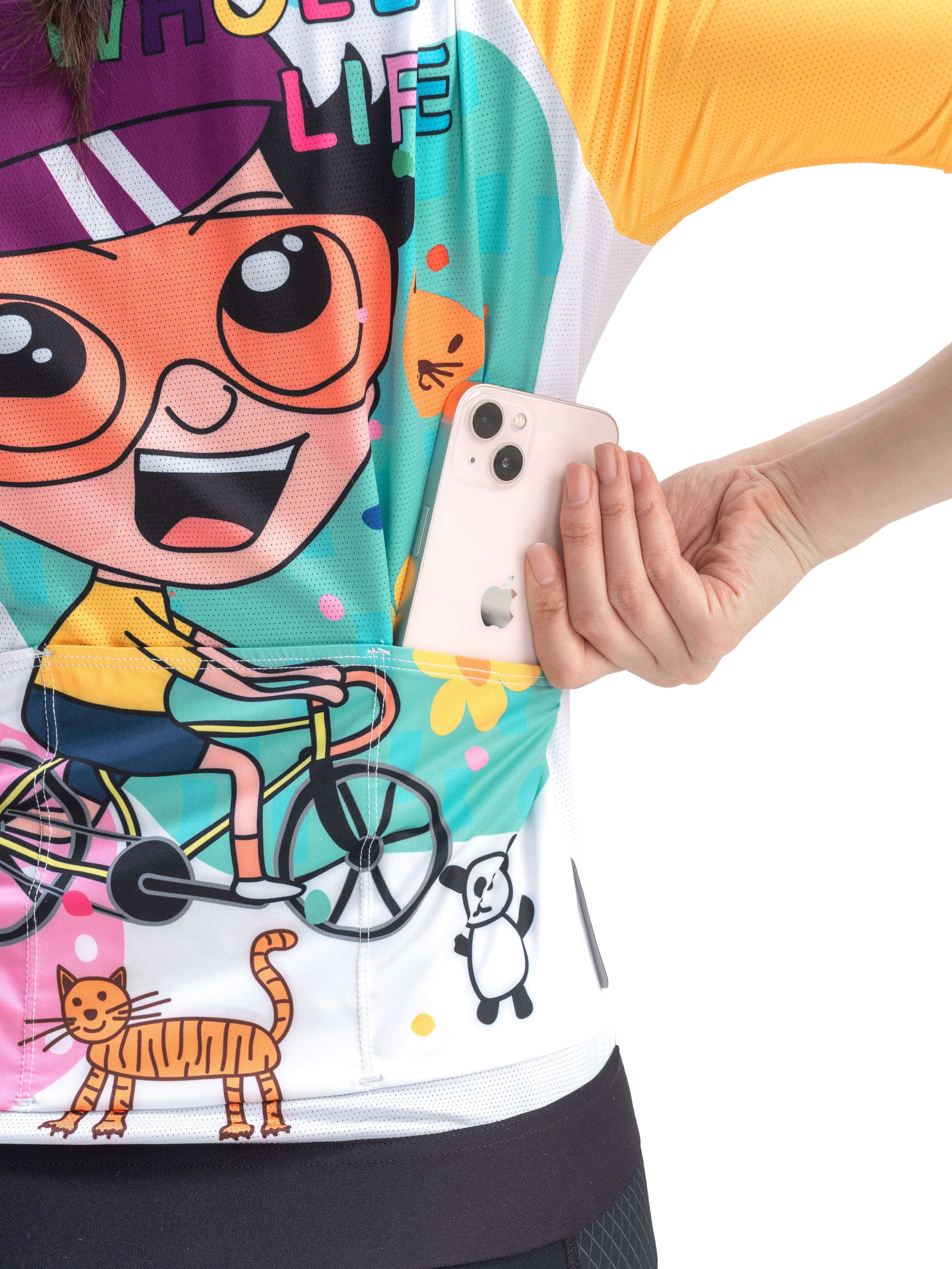 Women's TVI Vibrant Vacation Short-Sleeve Cycling Jersey - OVERLANDERS Outfitter