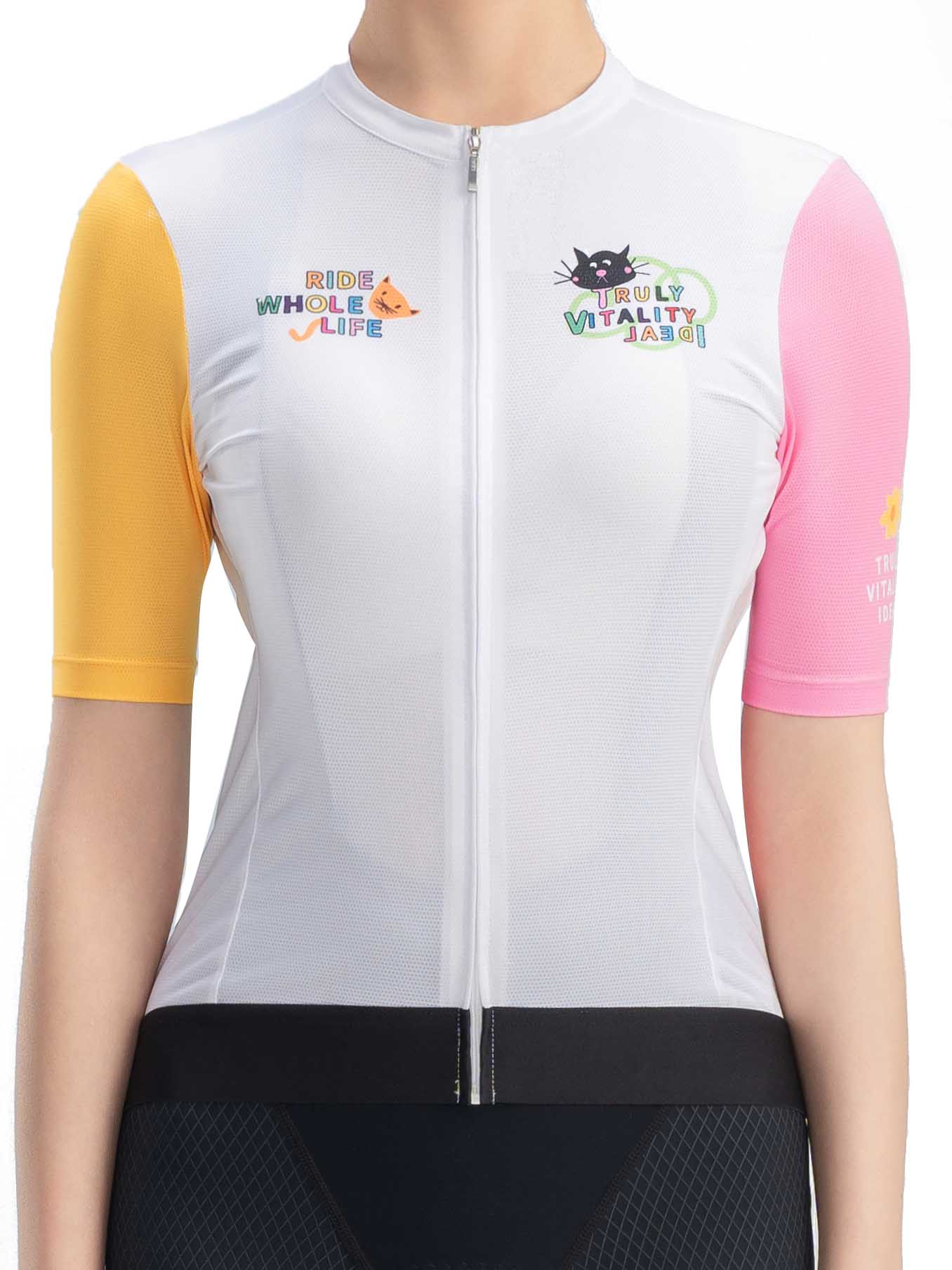 Women's TVI Vibrant Vacation Short-Sleeve Cycling Jersey - OVERLANDERS Outfitter