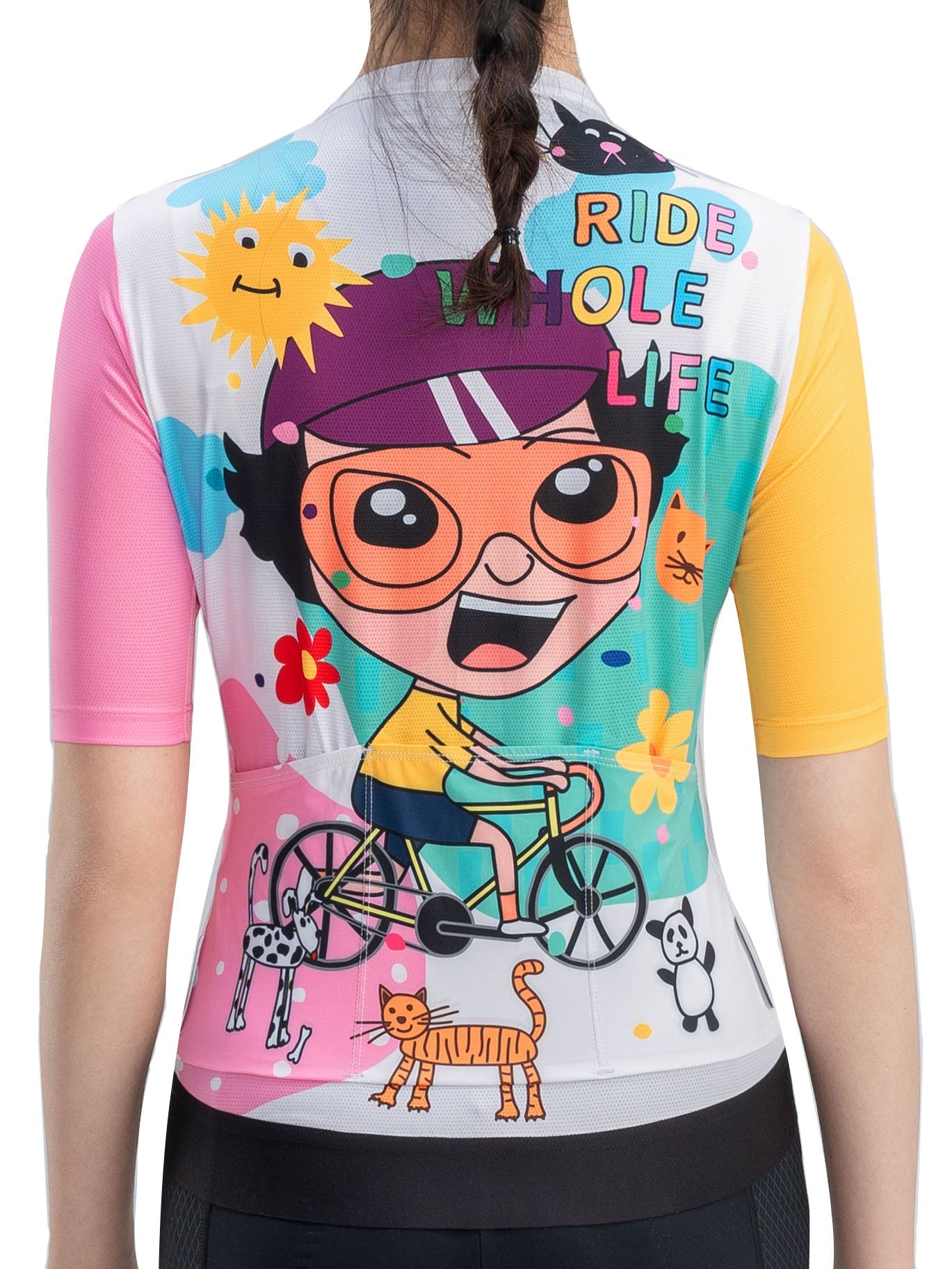 Women's TVI Vibrant Vacation Short-Sleeve Cycling Jersey - OVERLANDERS Outfitter