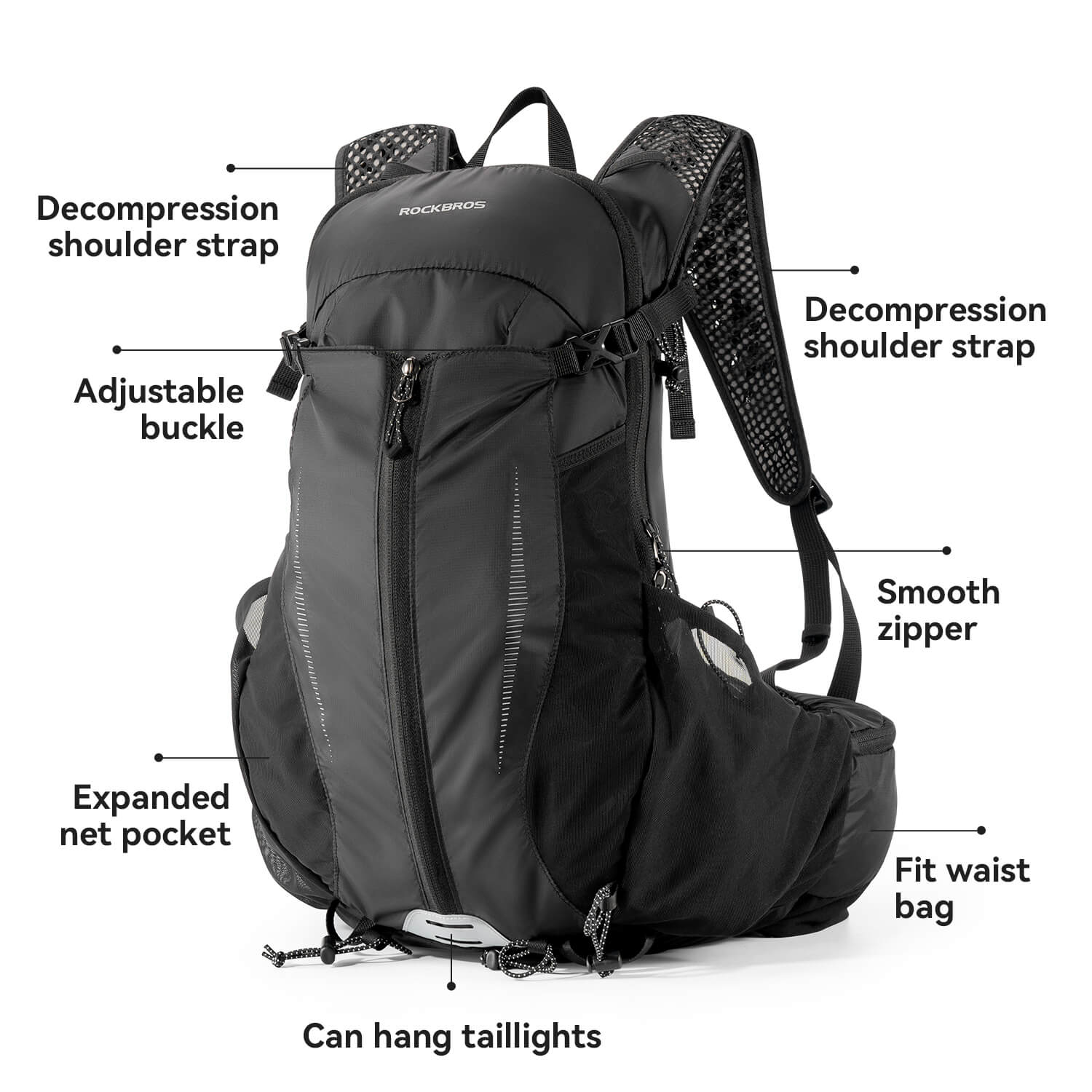 ROCKBROS Lightweight Hydration Backpack for Outdoor Sports - We The Collective