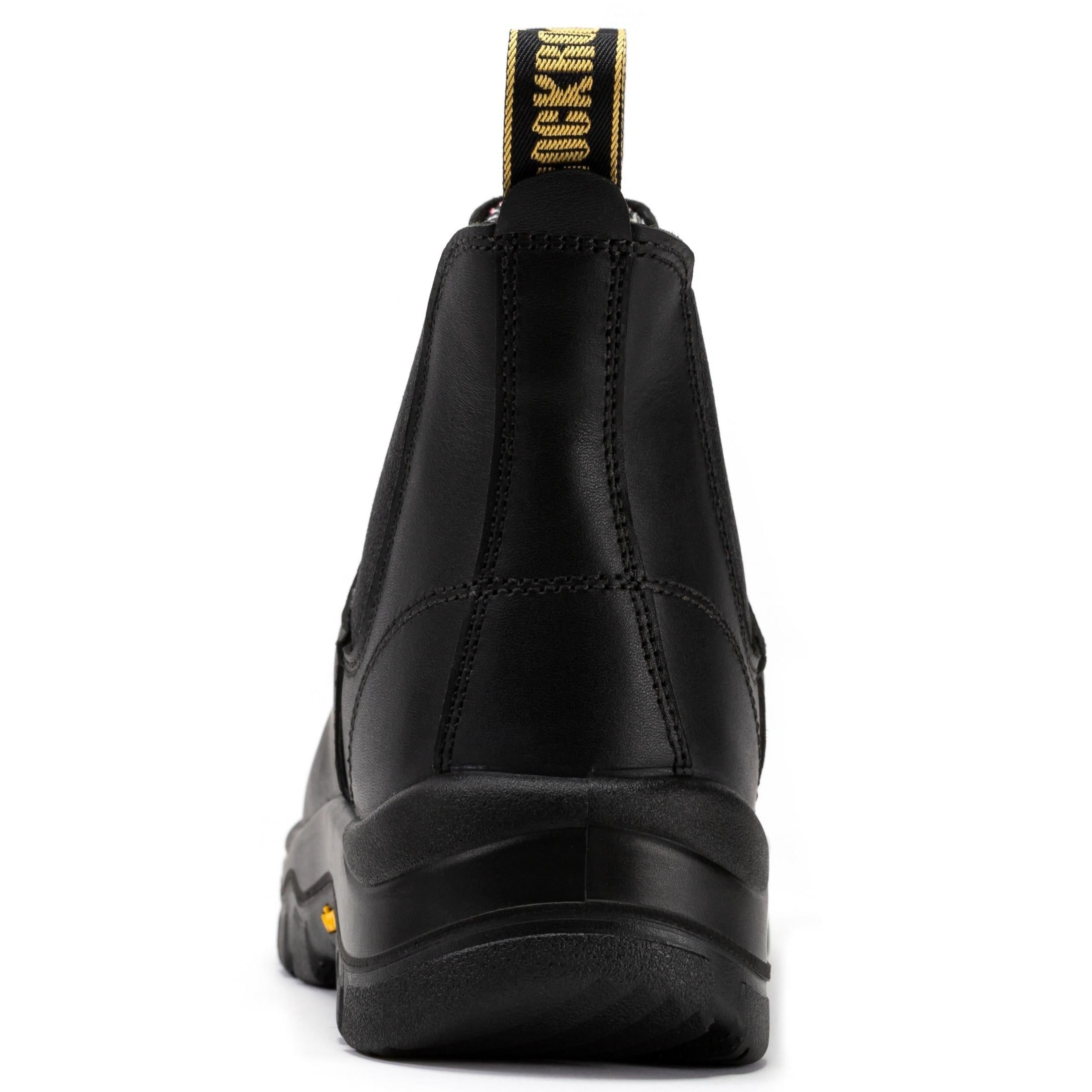 Black Rock Rooster Beaufort men's 6-inch composite toe leather work boots with pull-on design and durable construction.
