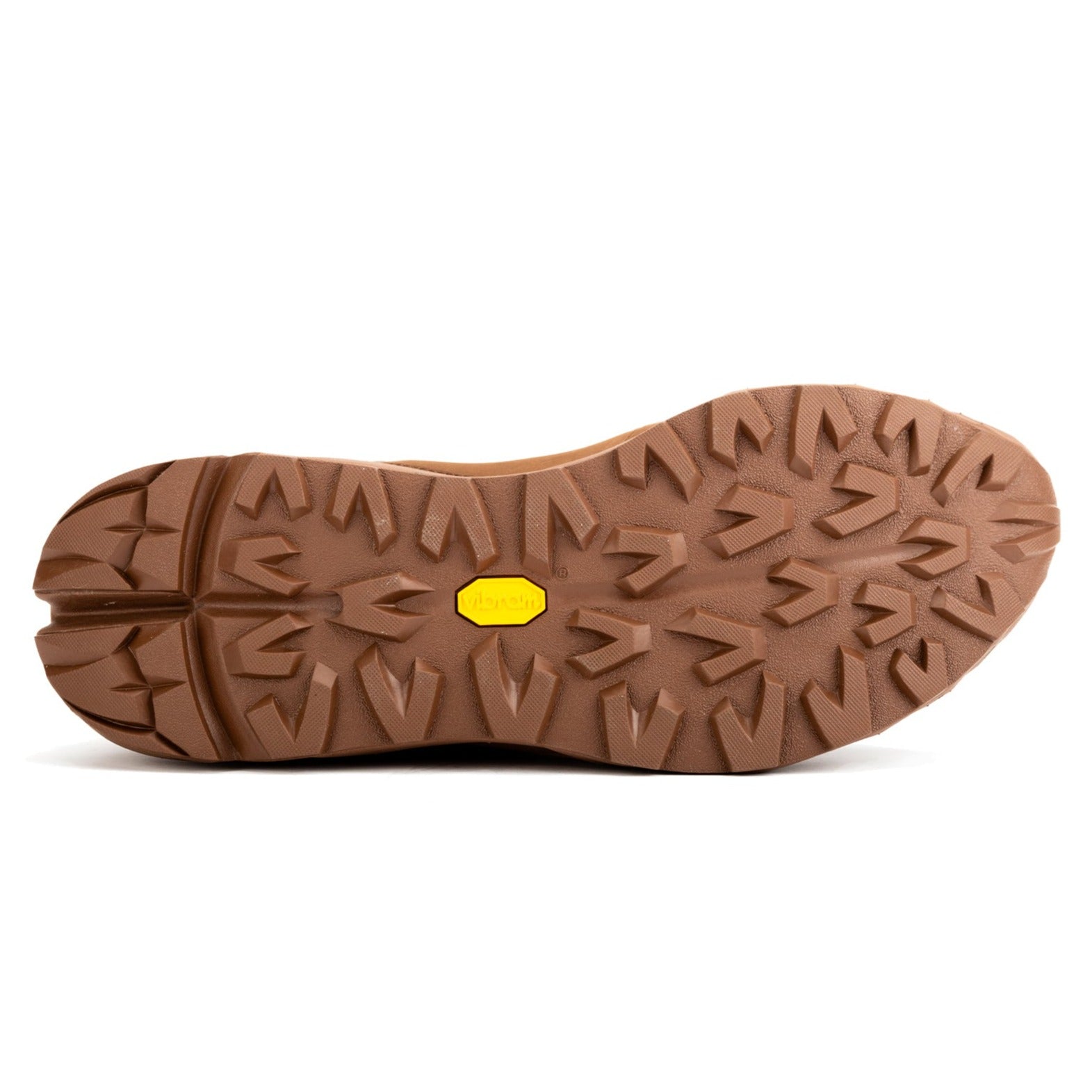 Rock Rooster Farmington brown 6-inch waterproof hiking boots with Vibram outsole, showing rugged leather upper and sturdy tread.