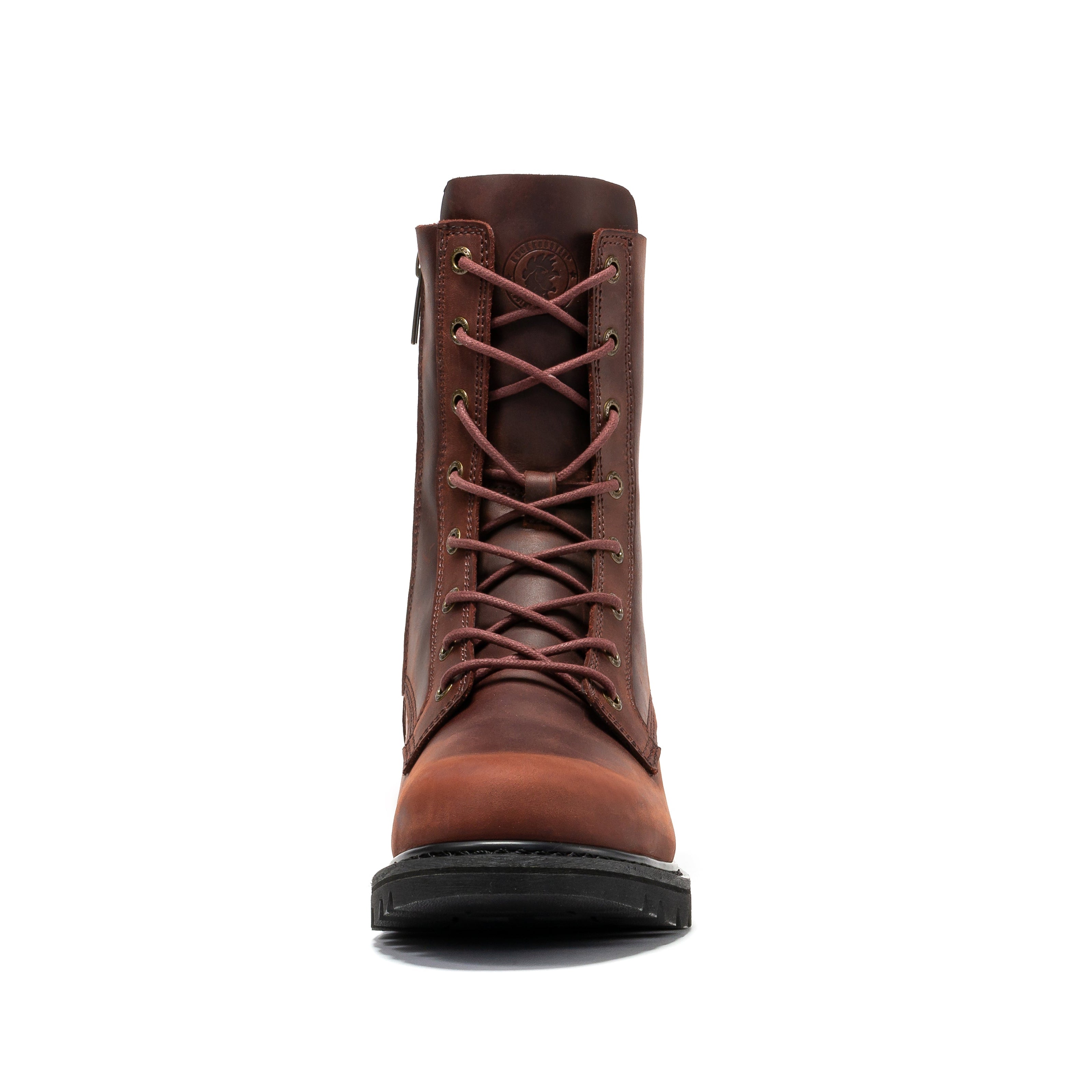 Rock Rooster Mantua men's 8-inch zip-sided work boots with soft toe and lug sole, made for durability and comfort.
