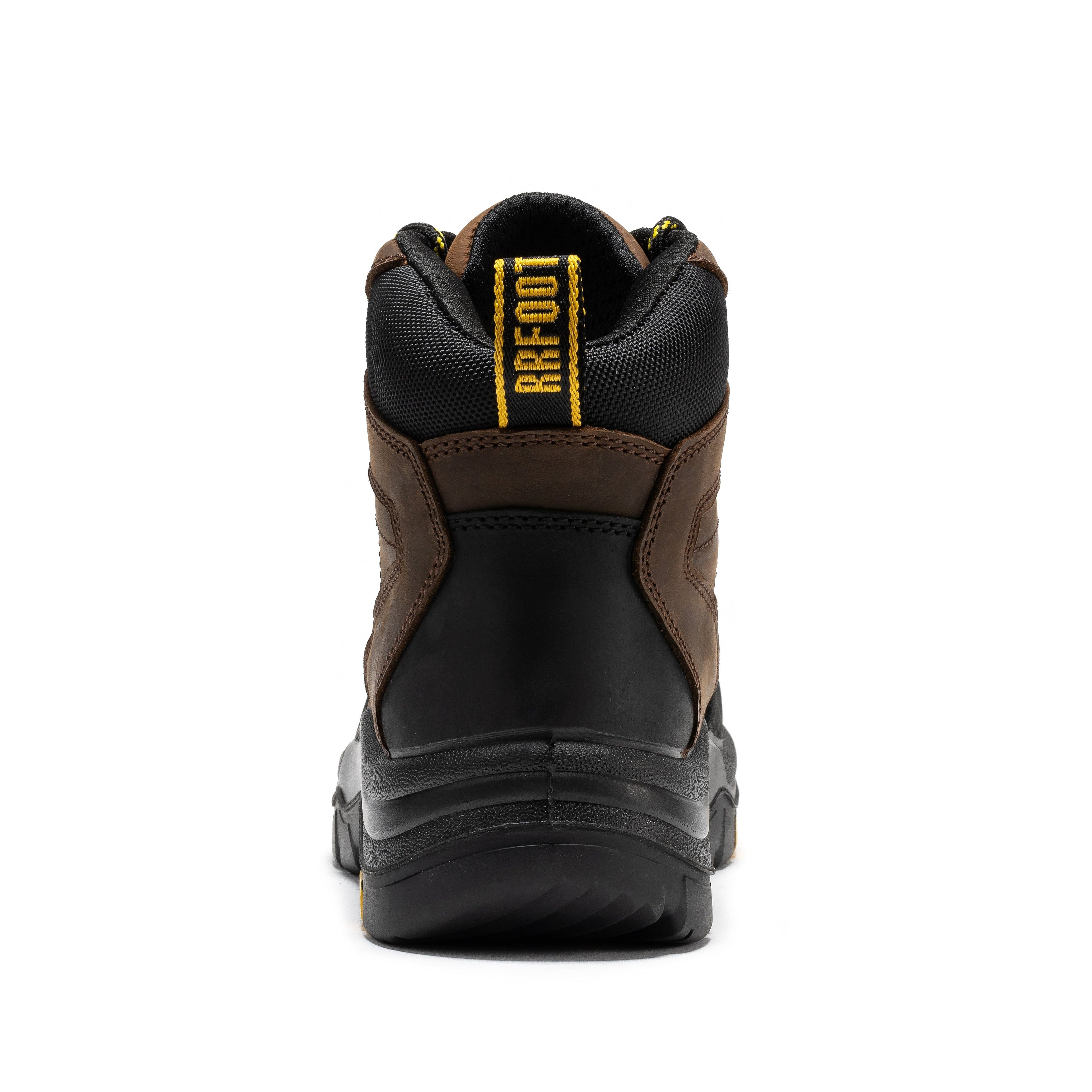 RockRooster Marfa Brown 6-inch waterproof composite toe leather work boots with sturdy construction and slip-resistant soles.
