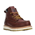 Rock Rooster Walker men's 6-inch brown soft toe wedge work boots with durable leather upper and rugged outsole.