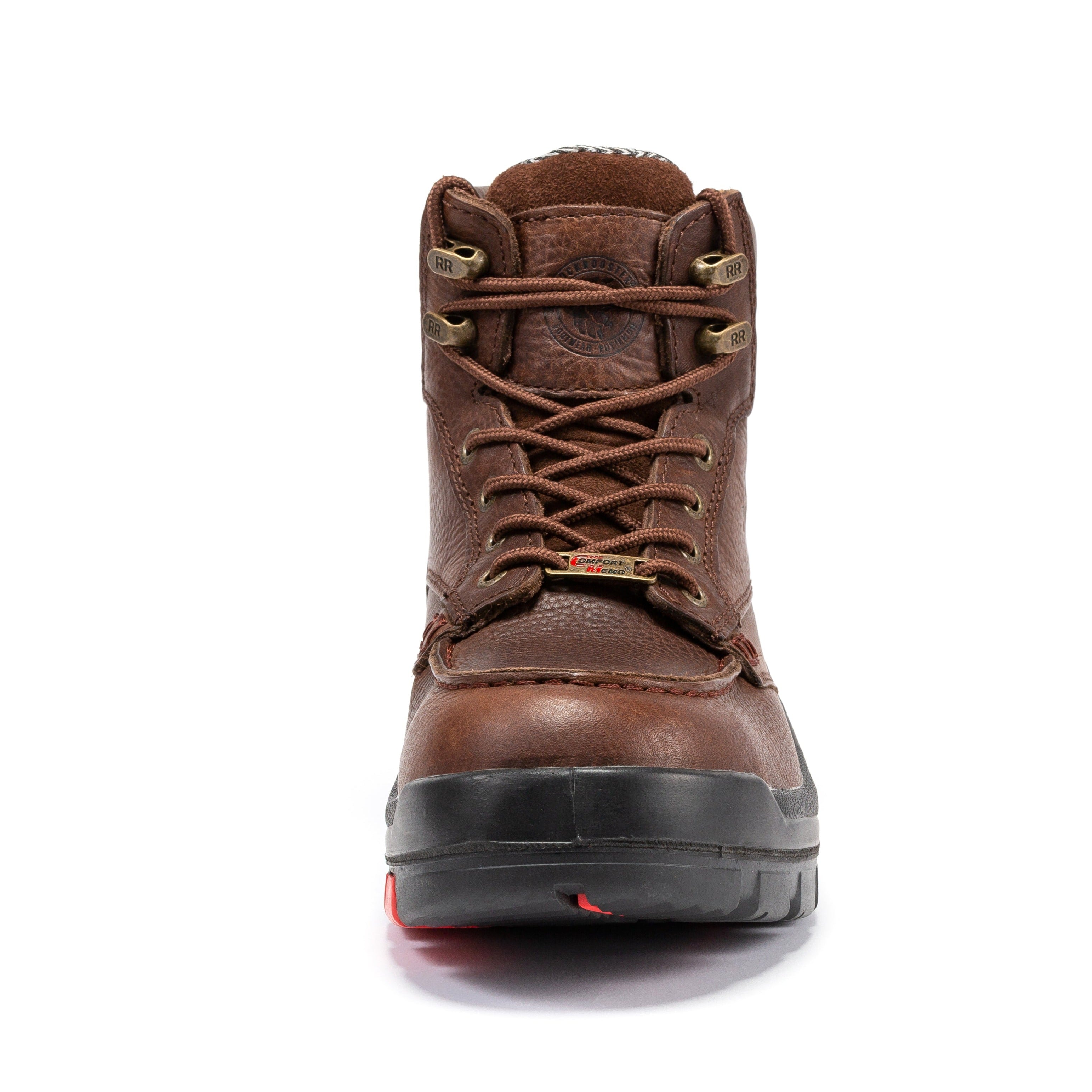 Rock Rooster Zumbro 6-inch work boots with soft toe, rubber outsole, EH protection, ASTM 2892 safety features, in select size
