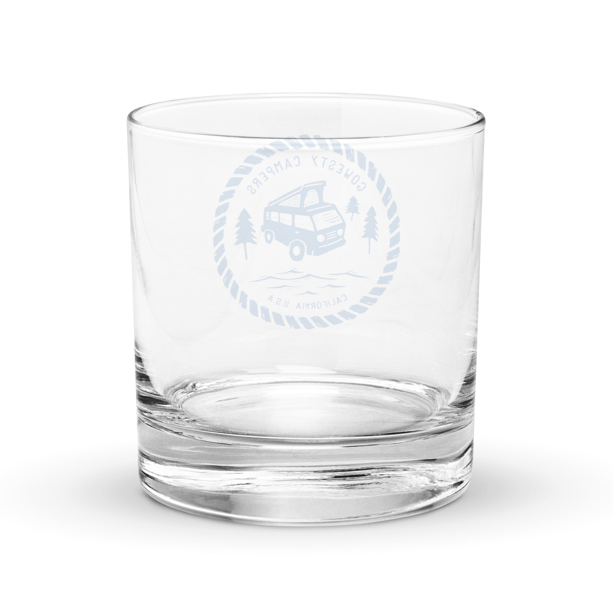 Woodcut Westy Life Rocks Glass - OVERLANDERS Outfitter