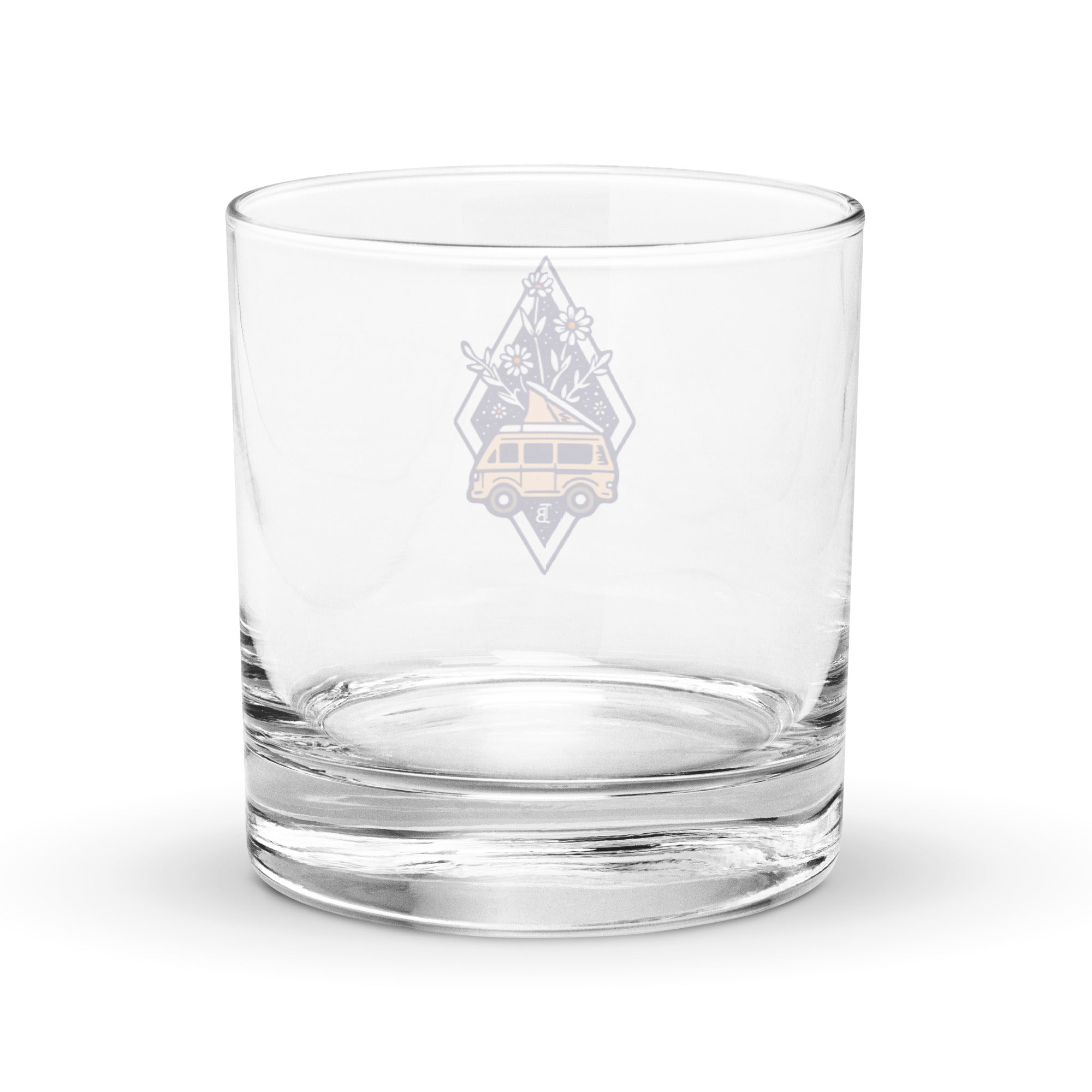 Bloom Peach Rocks Glass - OVERLANDERS Outfitter