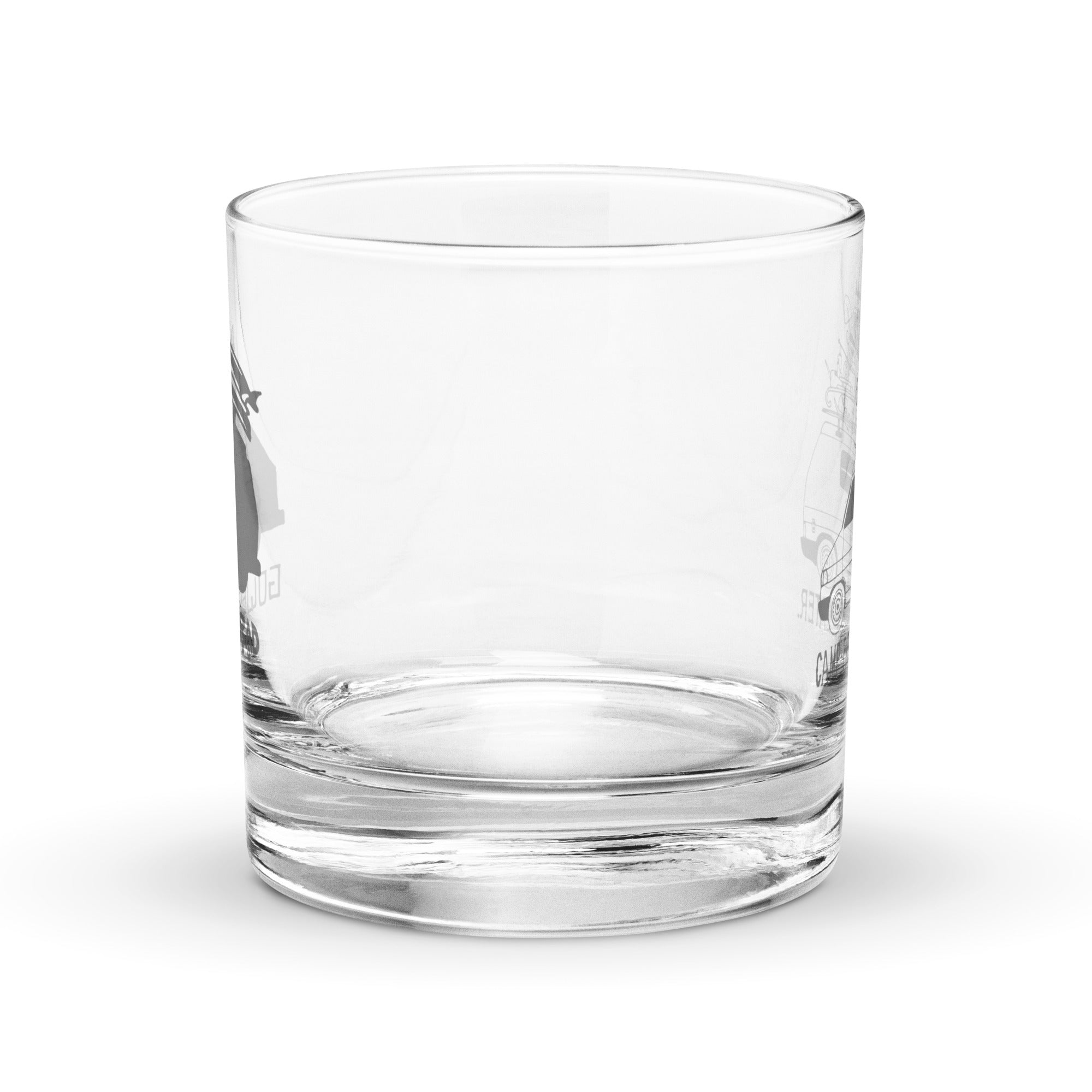 "Camp First, Work Later" Eurovan Rocks Glass - OVERLANDERS Outfitter