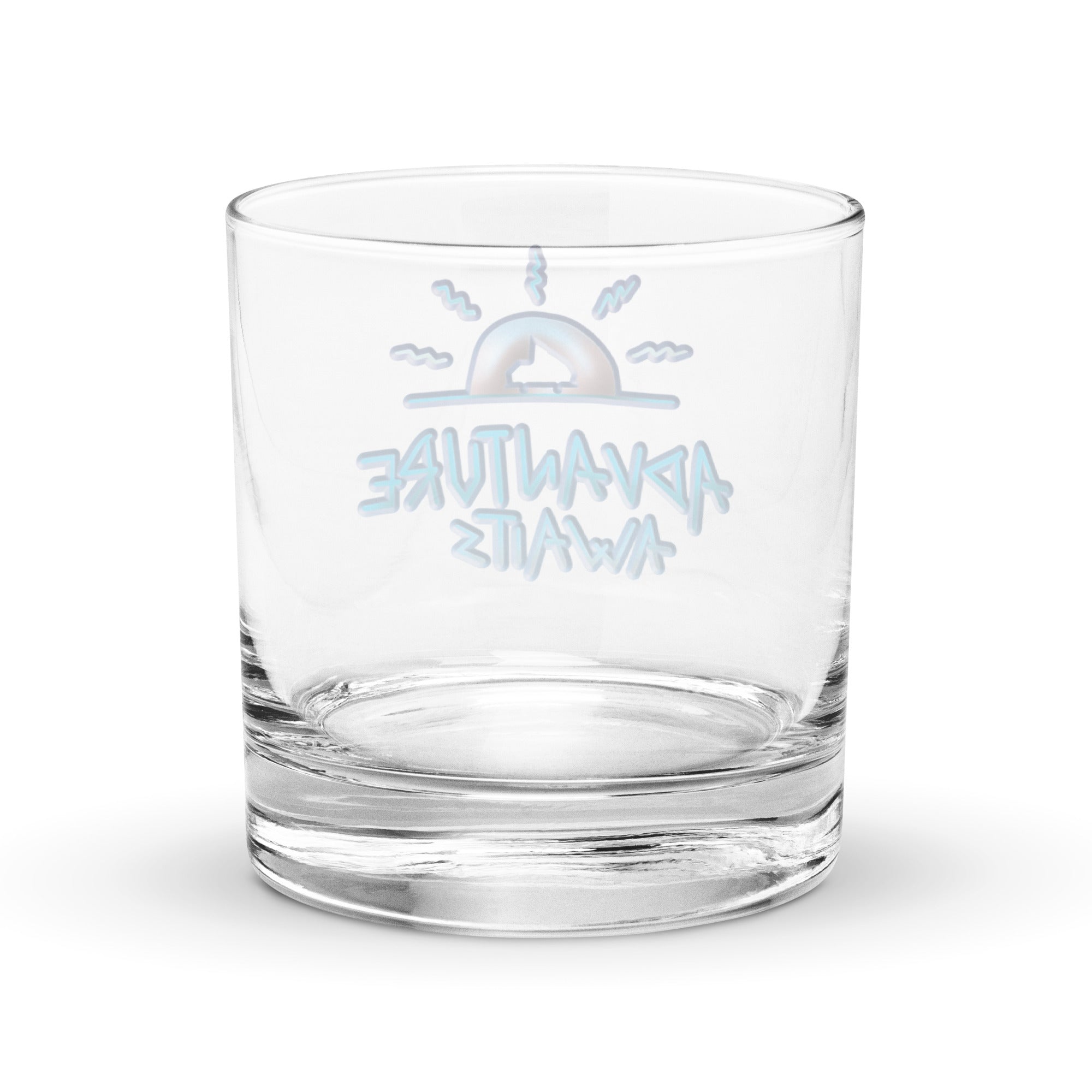 Advanture Awaits Rocks Glass - OVERLANDERS Outfitter