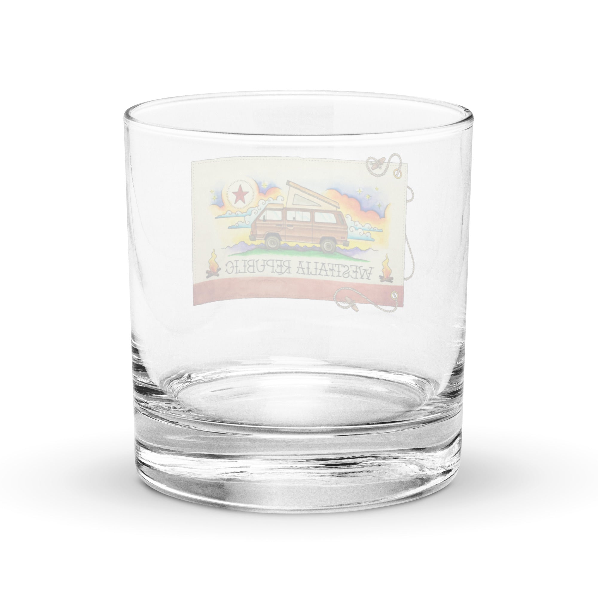 Westfalia Republic Rocks Glass - OVERLANDERS Outfitter