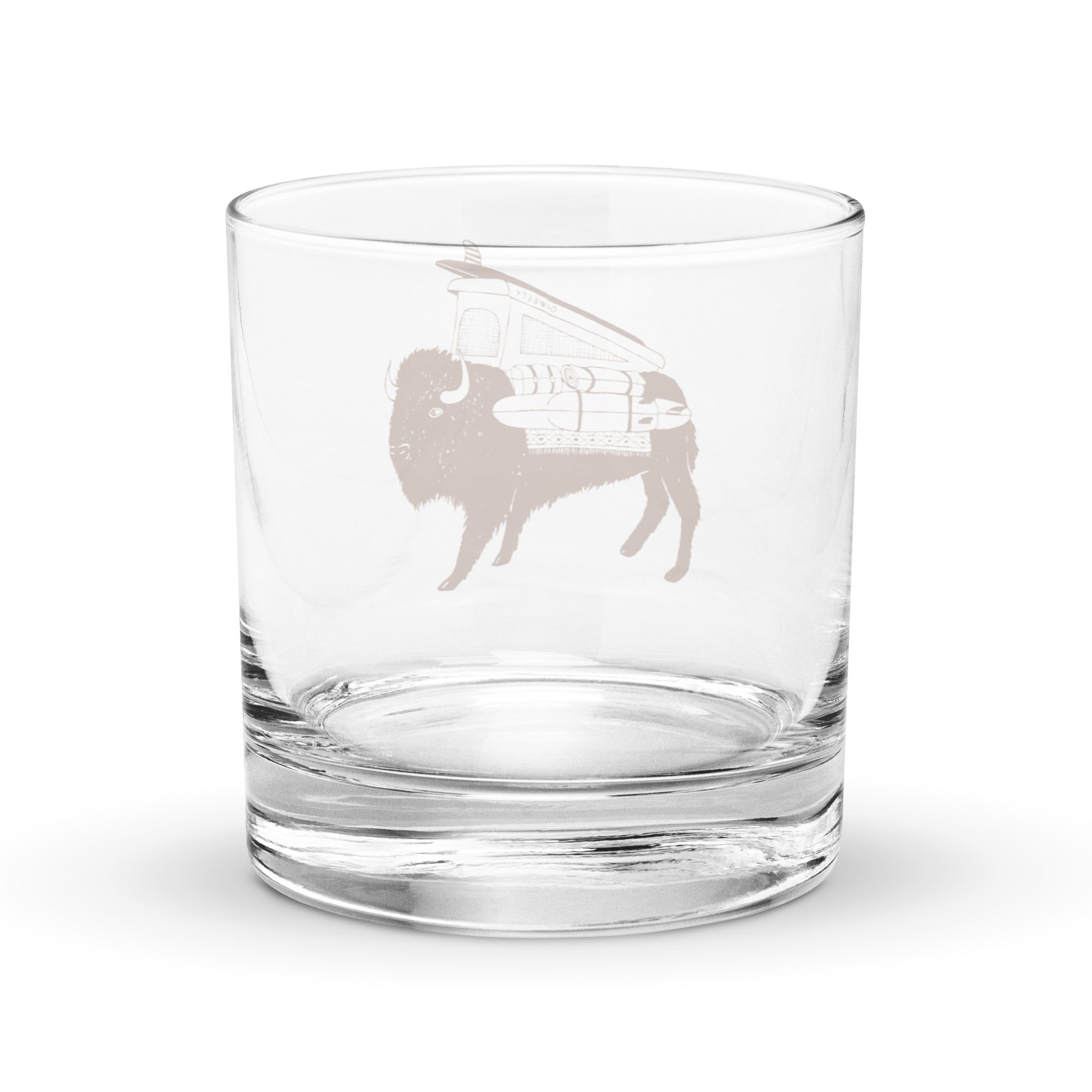Buffalo Westy Vanimal Rocks Glass - OVERLANDERS Outfitter