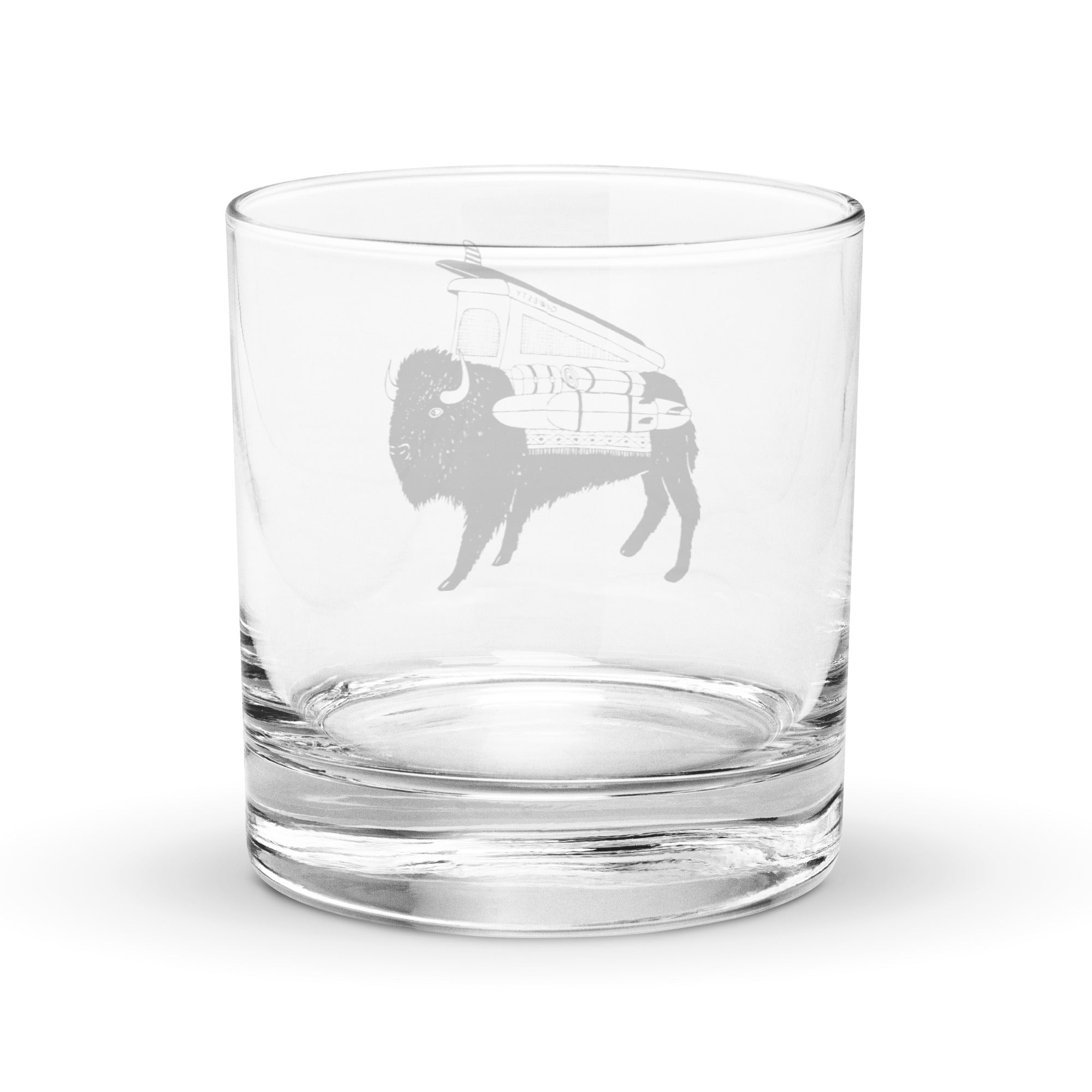 Buffalo Westy Vanimal Rocks Glass - OVERLANDERS Outfitter
