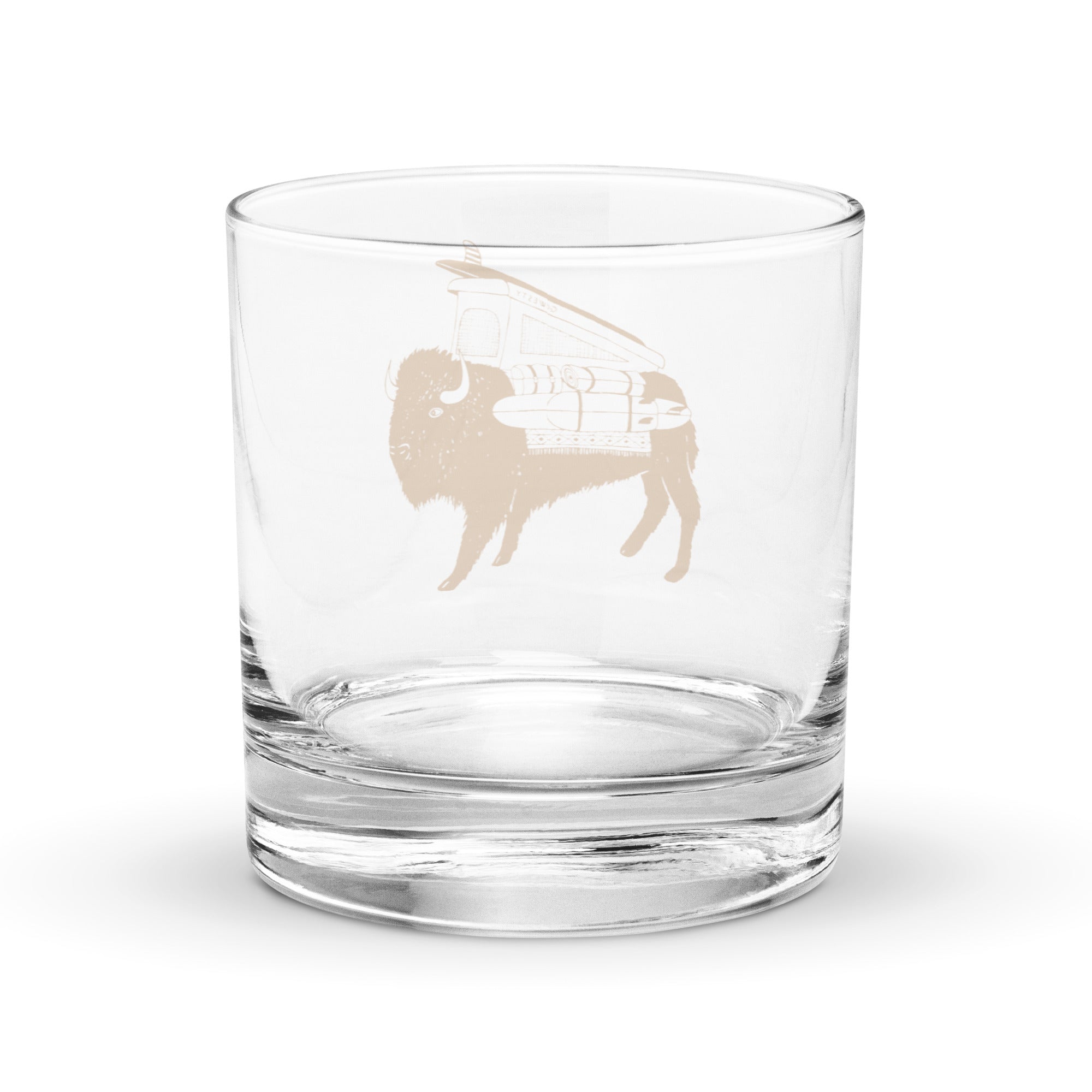 Buffalo Westy Vanimal Rocks Glass - OVERLANDERS Outfitter