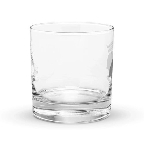"Camp First, Work Later" Eurovan Rocks Glass - OVERLANDERS Outfitter