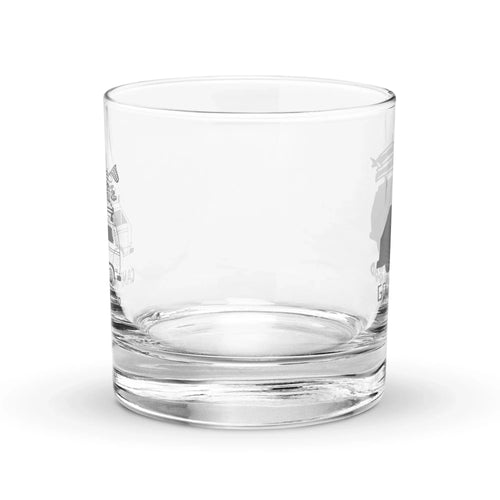 "Camp First, Work Later" Vanagon Rocks Glass - OVERLANDERS Outfitter