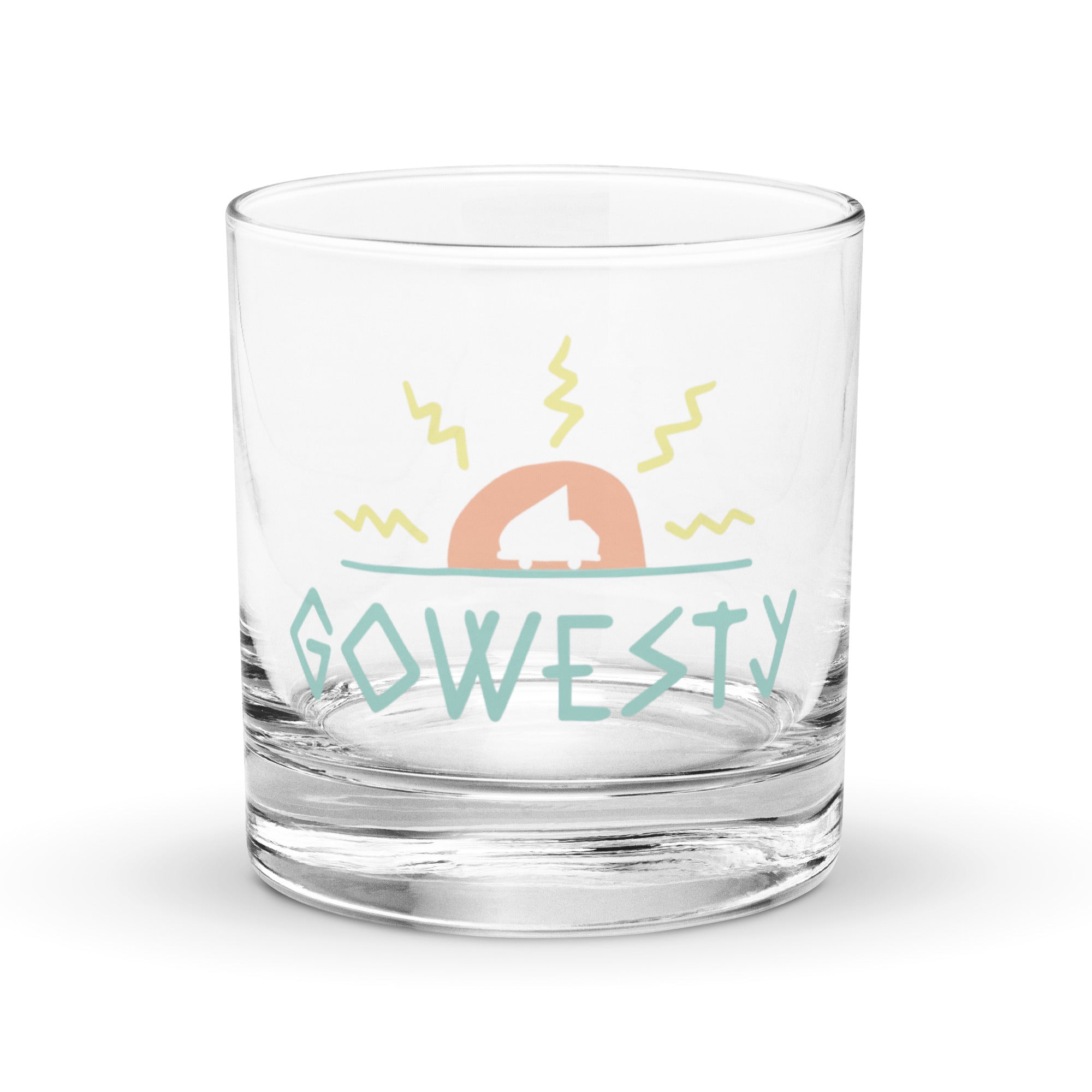 MAK GoWesty Logo Rocks Glass - OVERLANDERS Outfitter