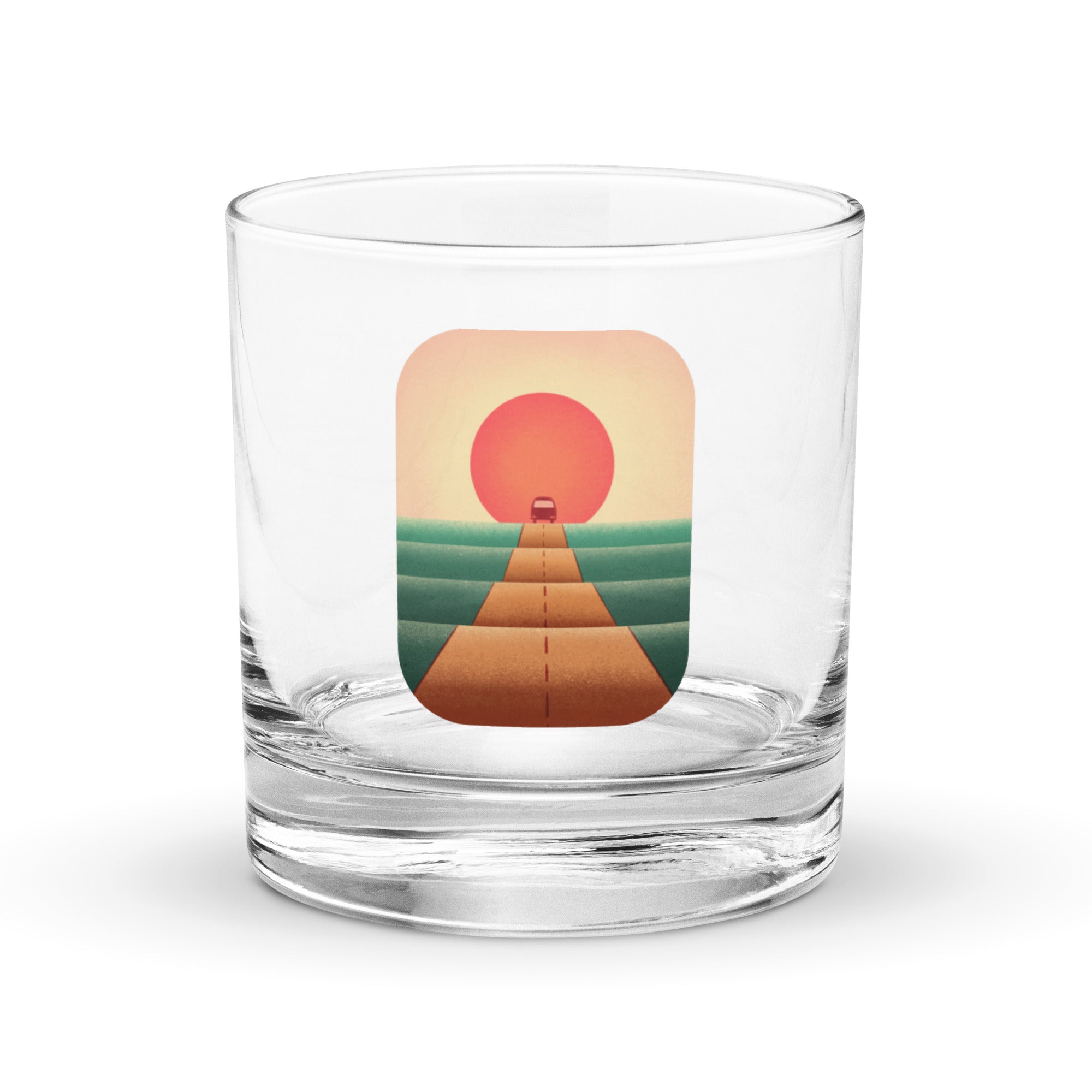 Sunset Road Rocks Glass - OVERLANDERS Outfitter