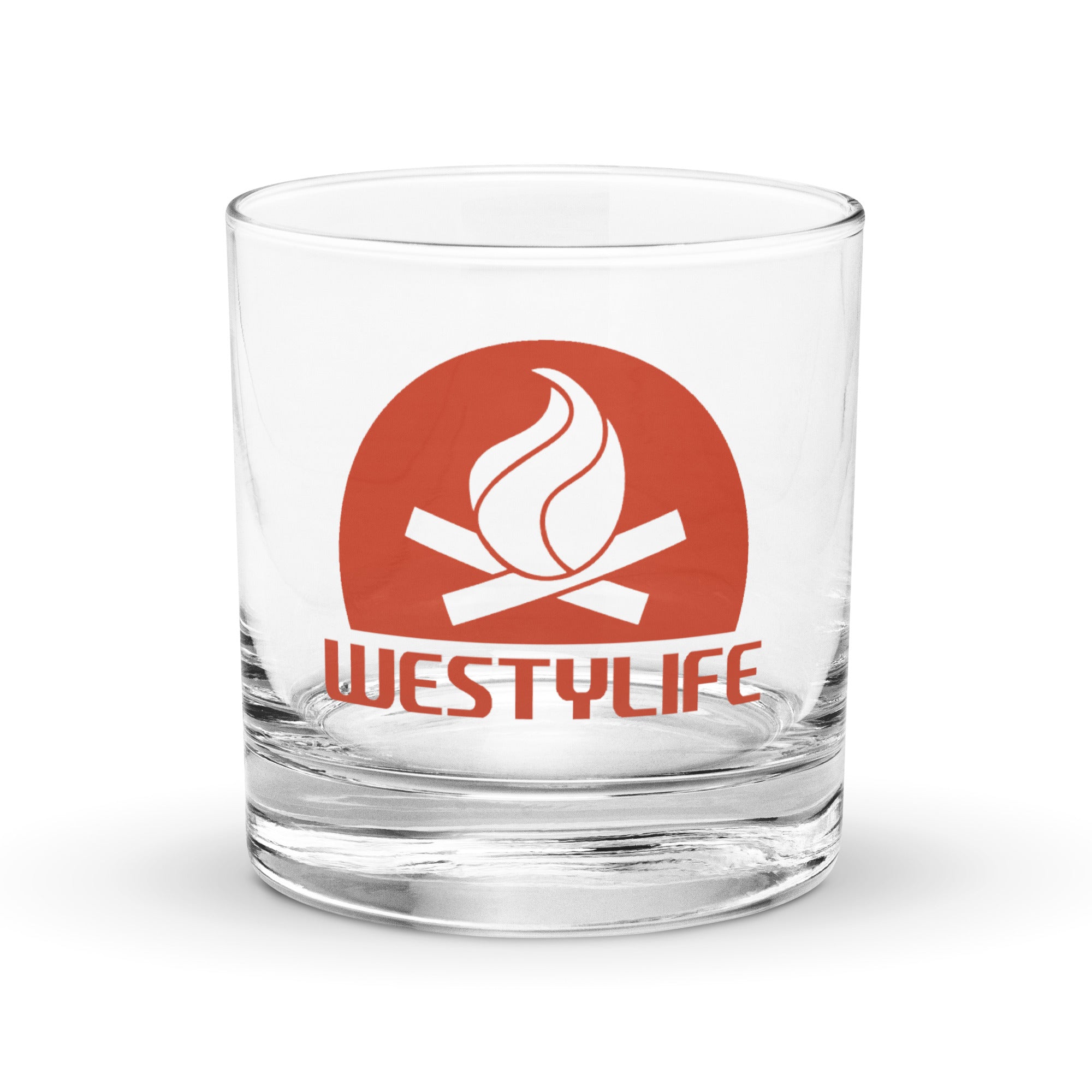 Westy Life Camp Fire Icon Rocks Glass - OVERLANDERS Outfitter