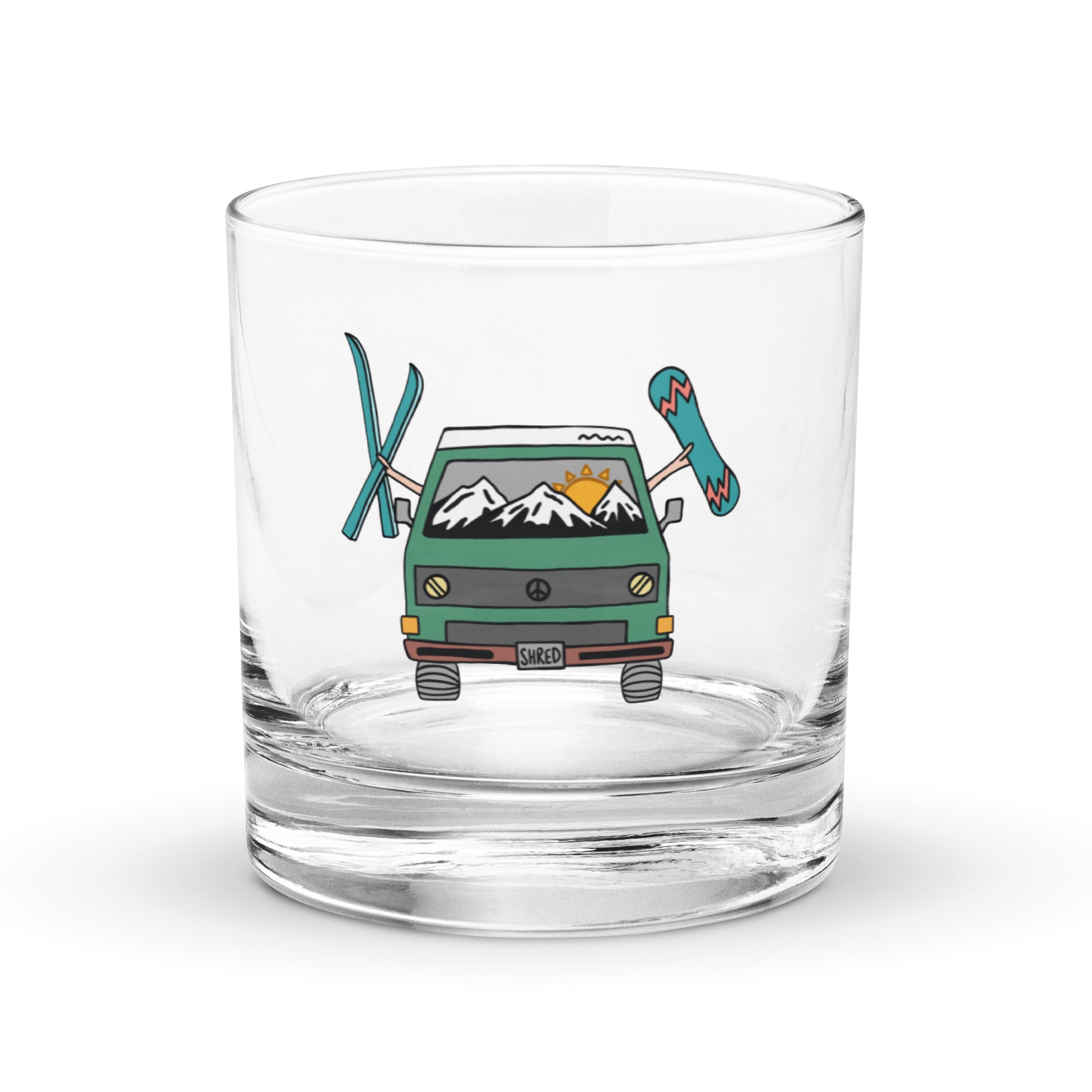 Shred Van Rocks Glass - OVERLANDERS Outfitter