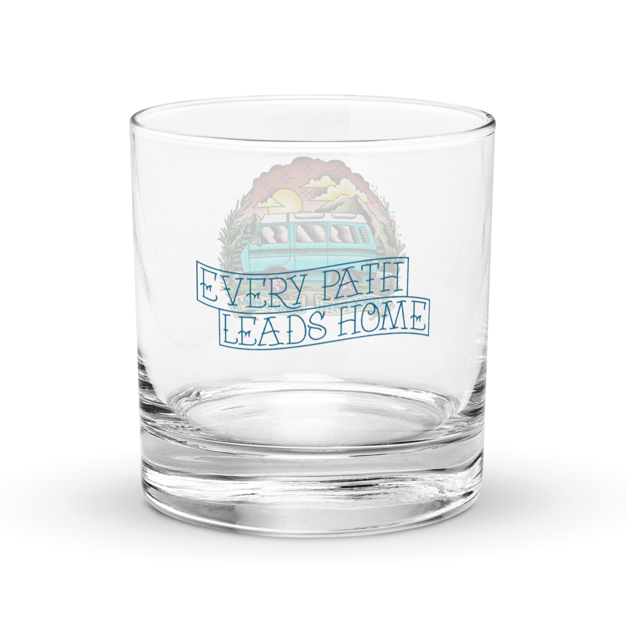 Every Path Leads Home Rocks Glass - OVERLANDERS Outfitter
