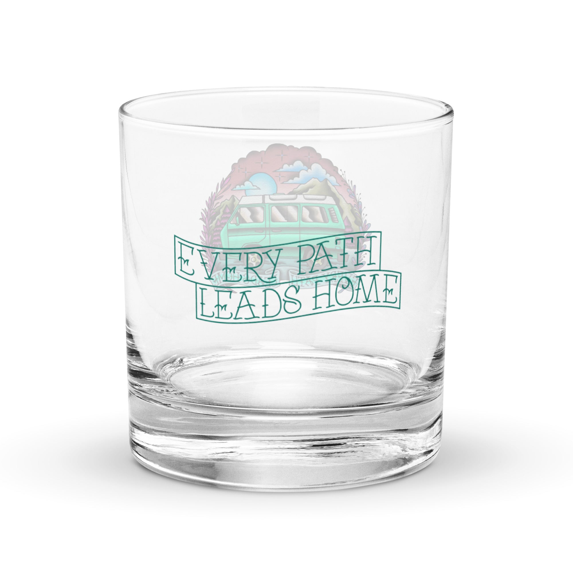 Every Path Leads Home Rocks Glass - OVERLANDERS Outfitter
