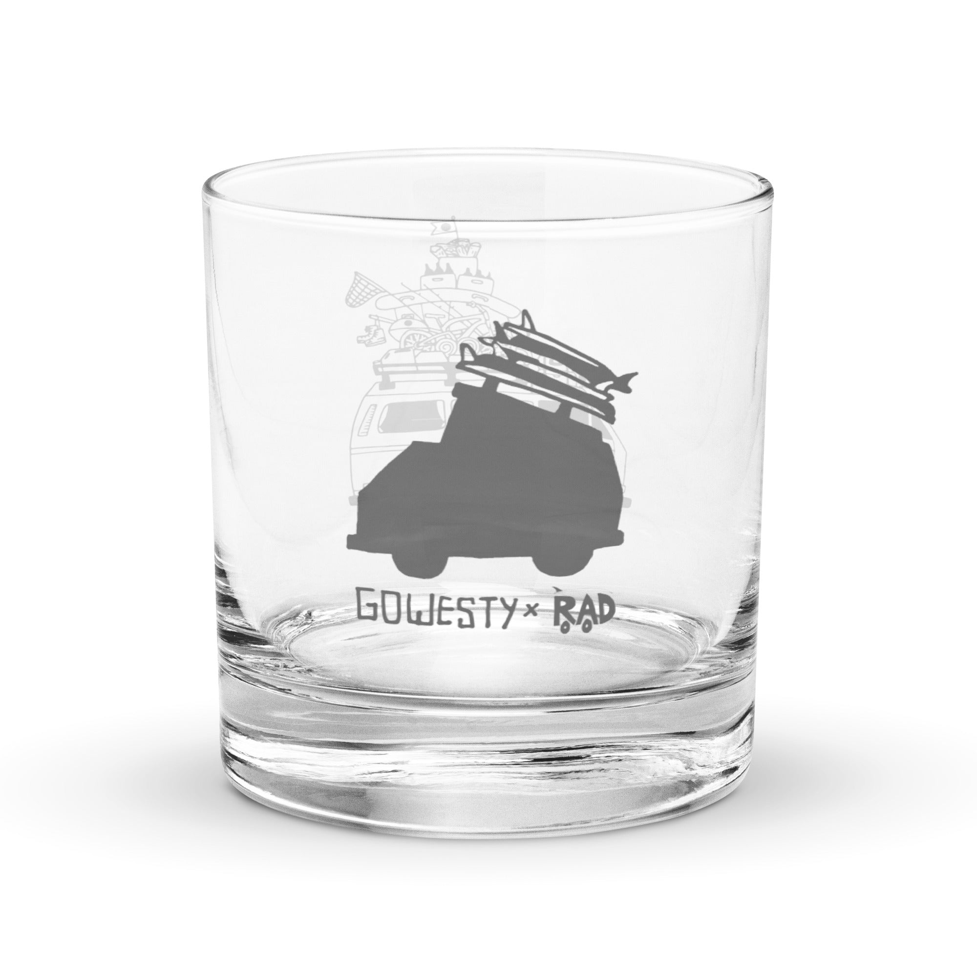Rad Vanagon Rocks Glass - OVERLANDERS Outfitter