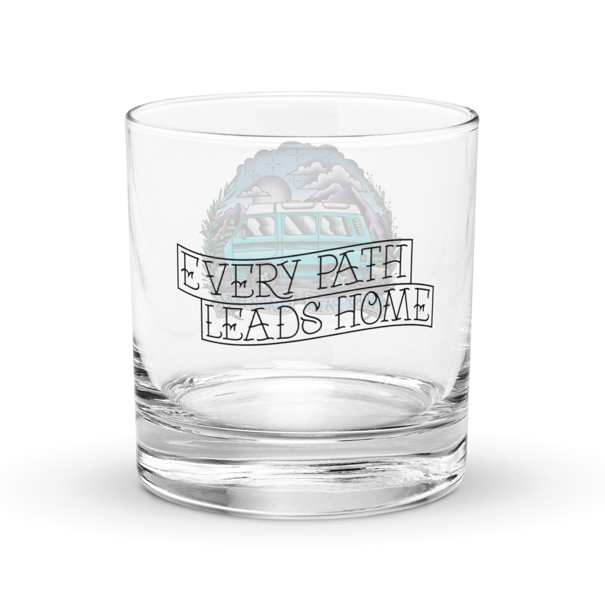 Every Path Leads Home Rocks Glass - OVERLANDERS Outfitter
