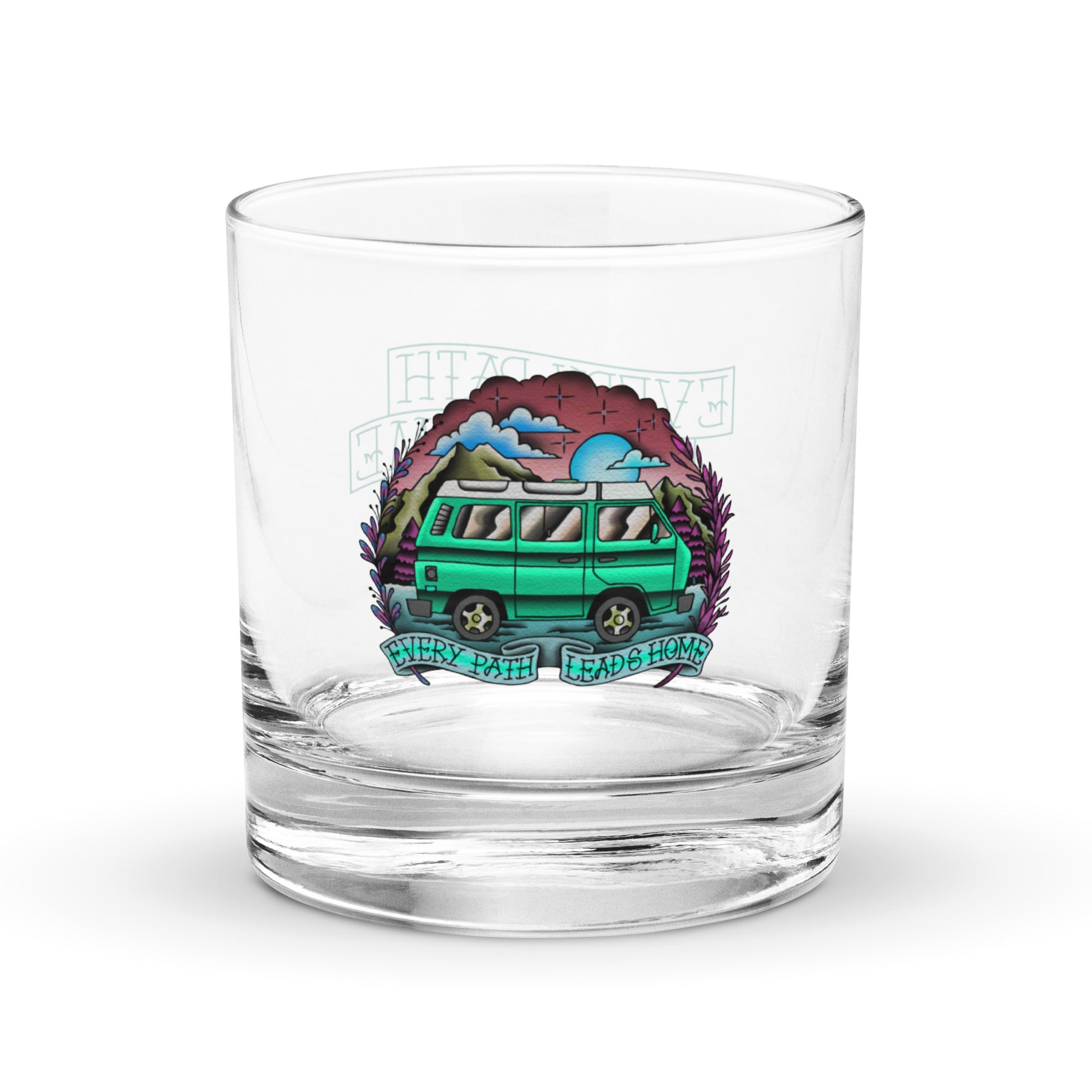 Every Path Leads Home Rocks Glass - OVERLANDERS Outfitter
