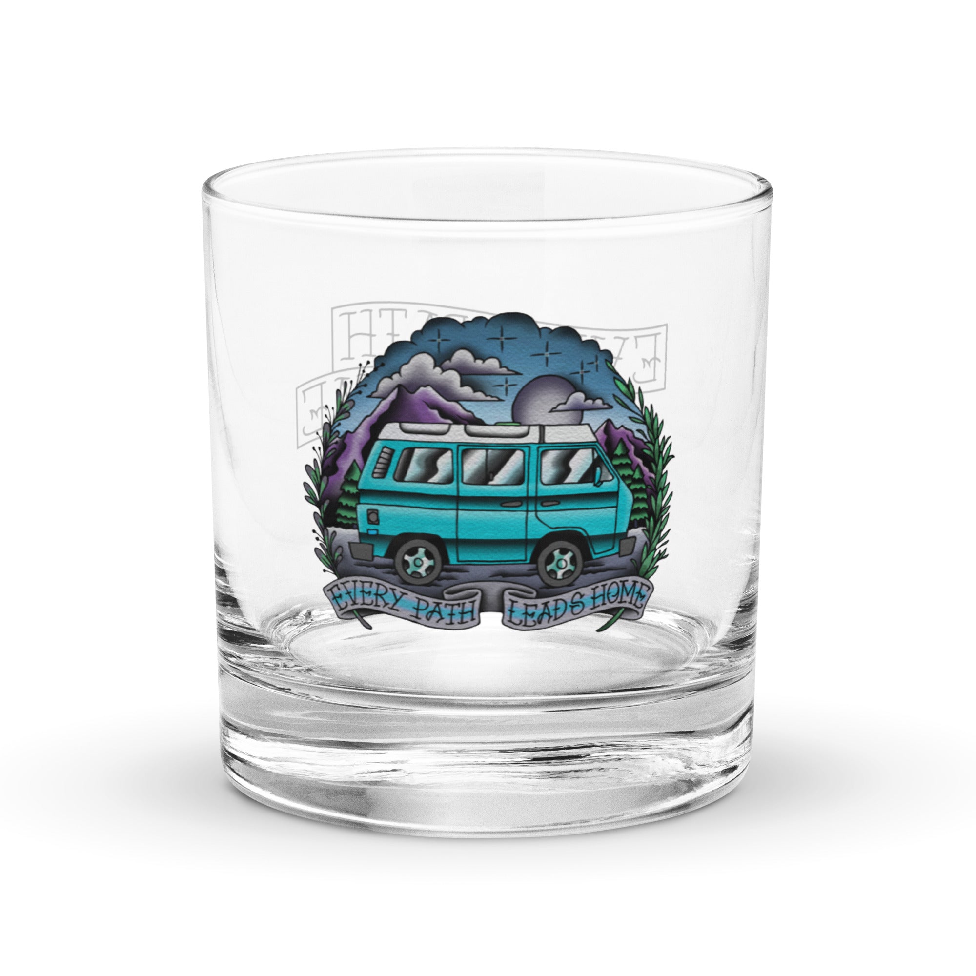 Every Path Leads Home Rocks Glass - OVERLANDERS Outfitter