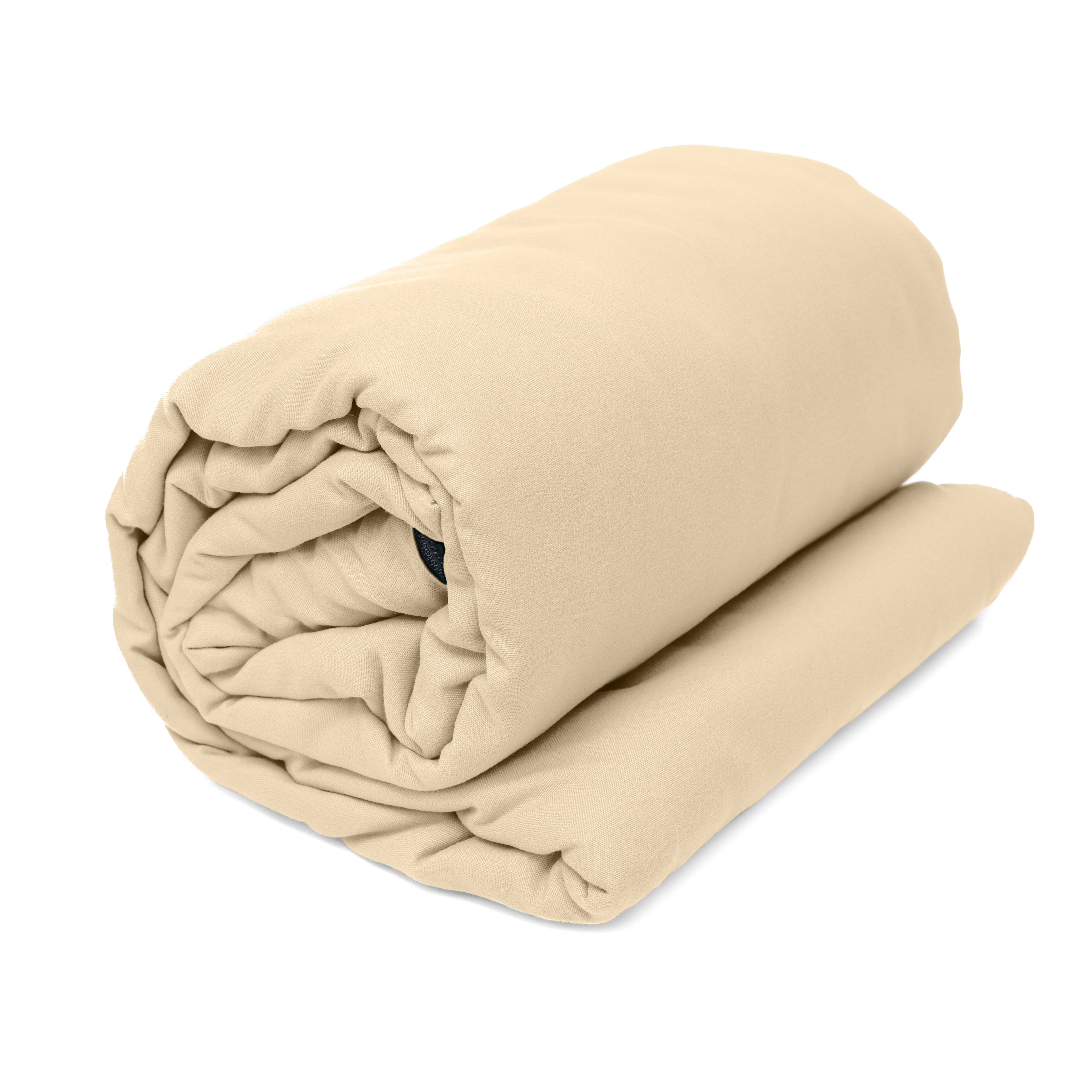 Rolled-up Pike Trail sleeping bag liner made of lightweight, breathable fabric for added comfort and warmth during camping.