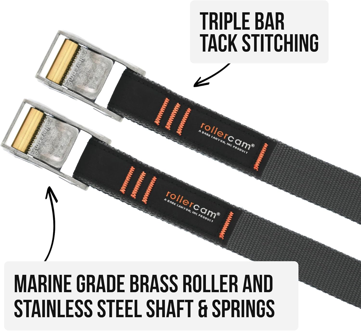 Rollercam 0.75" Straight End Cam Buckle Strap - OVERLANDERS Outfitter