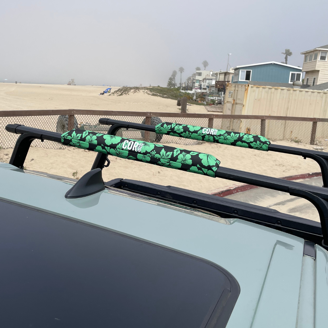 Aero Roof Rack Pad with 10' Scratch-Resistant Tie Downs(Flat Bars) - OVERLANDERS Outfitter