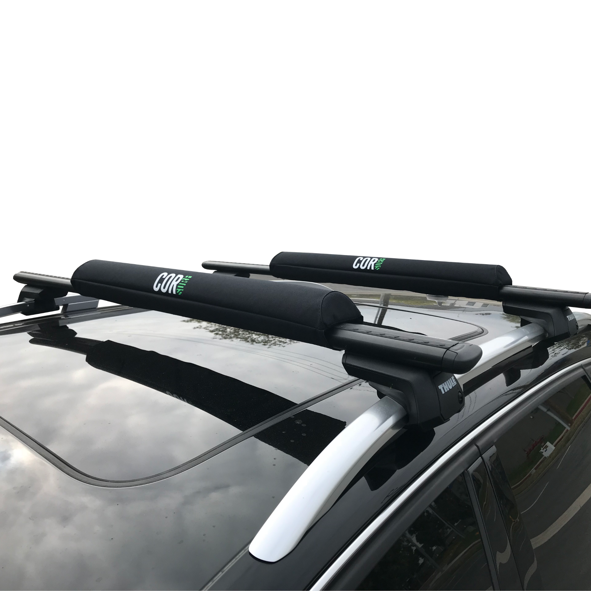 Aero Roof Rack Pad with 10' Scratch-Resistant Tie Downs(Wide Aero Bars) - OVERLANDERS Outfitter
